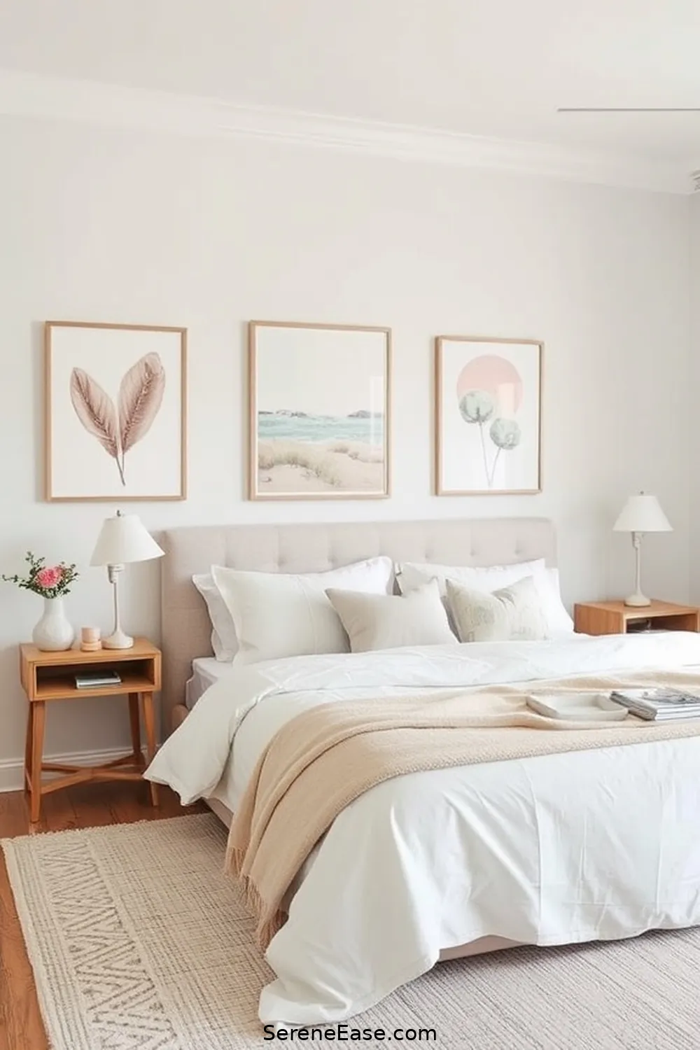 24 Ways to Incorporate Pastels in a Modern Farmhouse Bedroom Style 7 Pastel Artwork and Wall Decor for 24 Ways to Incorporate Pastels in a Modern Farmhouse Bedroom Style