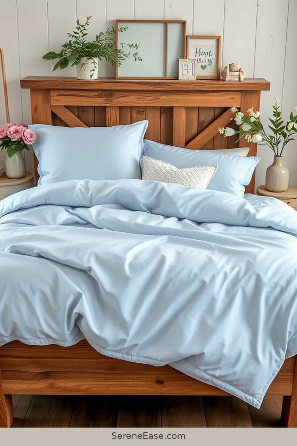 24 Ways to Incorporate Pastels in a Modern Farmhouse Bedroom Style 12 Soft Blue Duvet Covers for 24 Ways to Incorporate Pastels in a Modern Farmhouse Bedroom Style