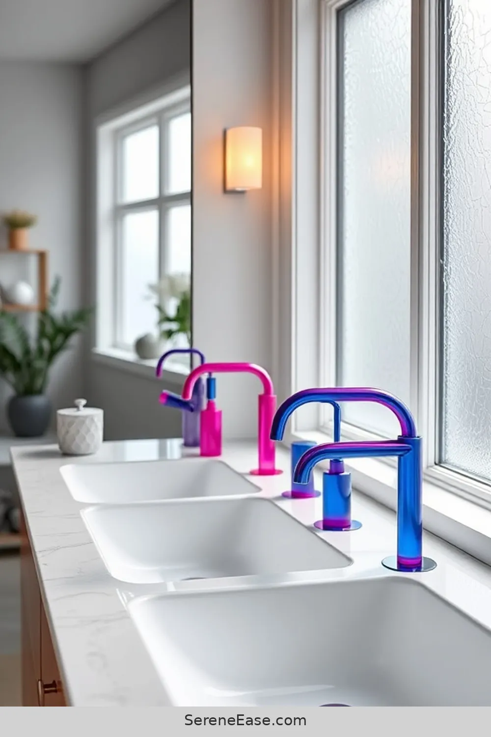 24 Ways to Infuse Bold and Bright Colors in Scandinavian Style Bathrooms 16 Colorful Faucets for 24 Ways to Infuse Bold and Bright Colors in Scandinavian Style Bathrooms