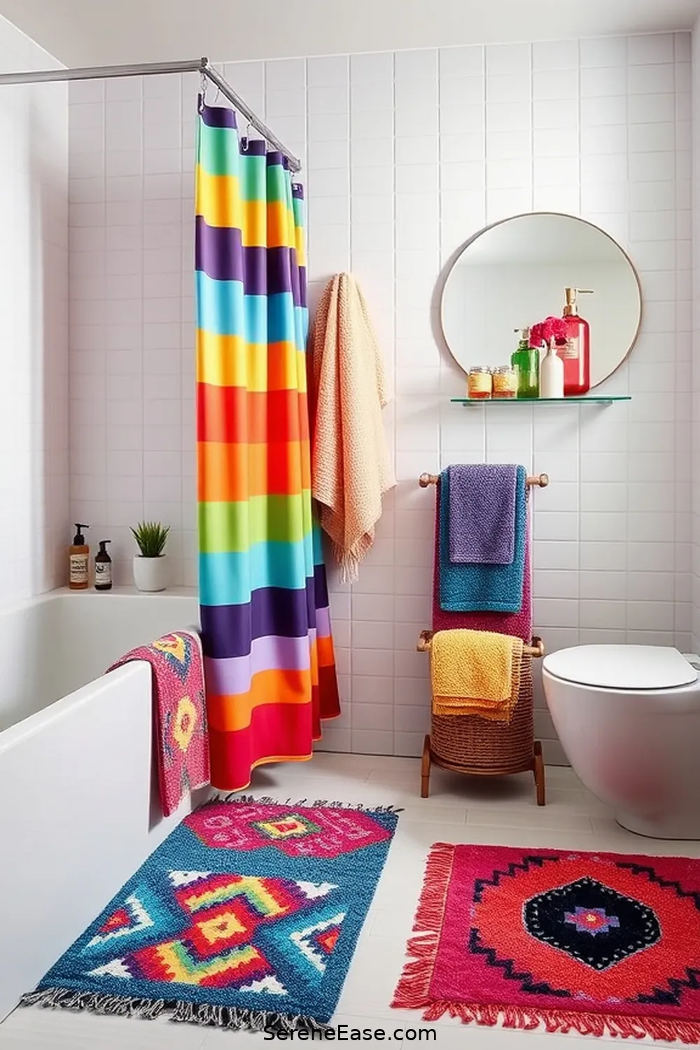24 Ways to Infuse Bold and Bright Colors in Scandinavian Style Bathrooms 6 Playful Bathroom Accessories for 24 Ways to Infuse Bold and Bright Colors in Scandinavian Style Bathrooms