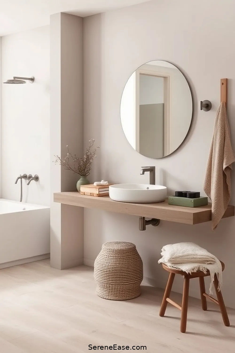 24 Ways to Use Neutral Tones in Scandinavian Style Bathrooms 4 Opt for Minimalistic Fixtures for 24 Ways to Use Neutral Tones in Scandinavian Style Bathrooms