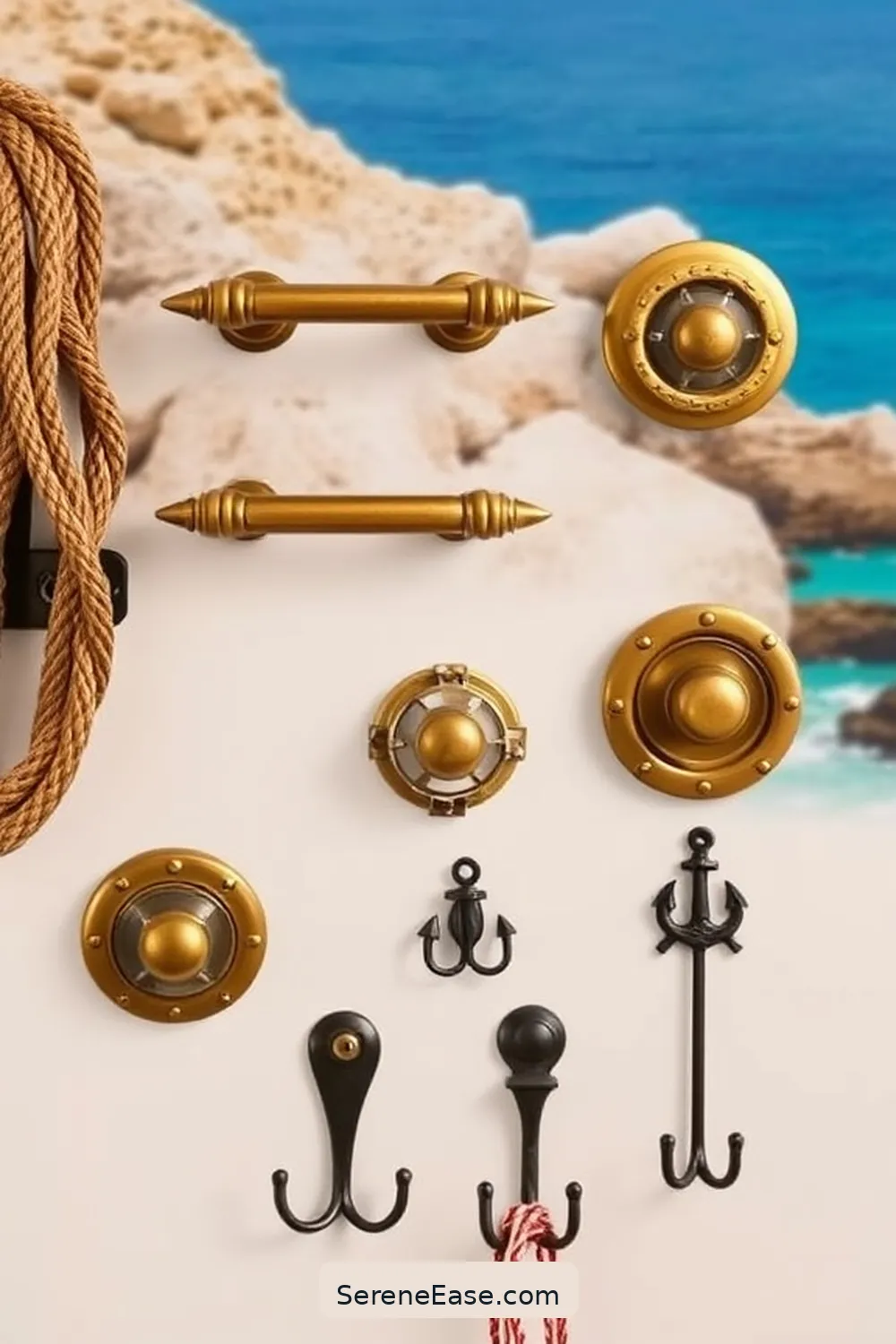 25 Bold and Bright Coastal Style Ideas for Your Garage 19 Use Marine-Inspired Hardware for 25 Bold and Bright Coastal Style Ideas for Your Garage