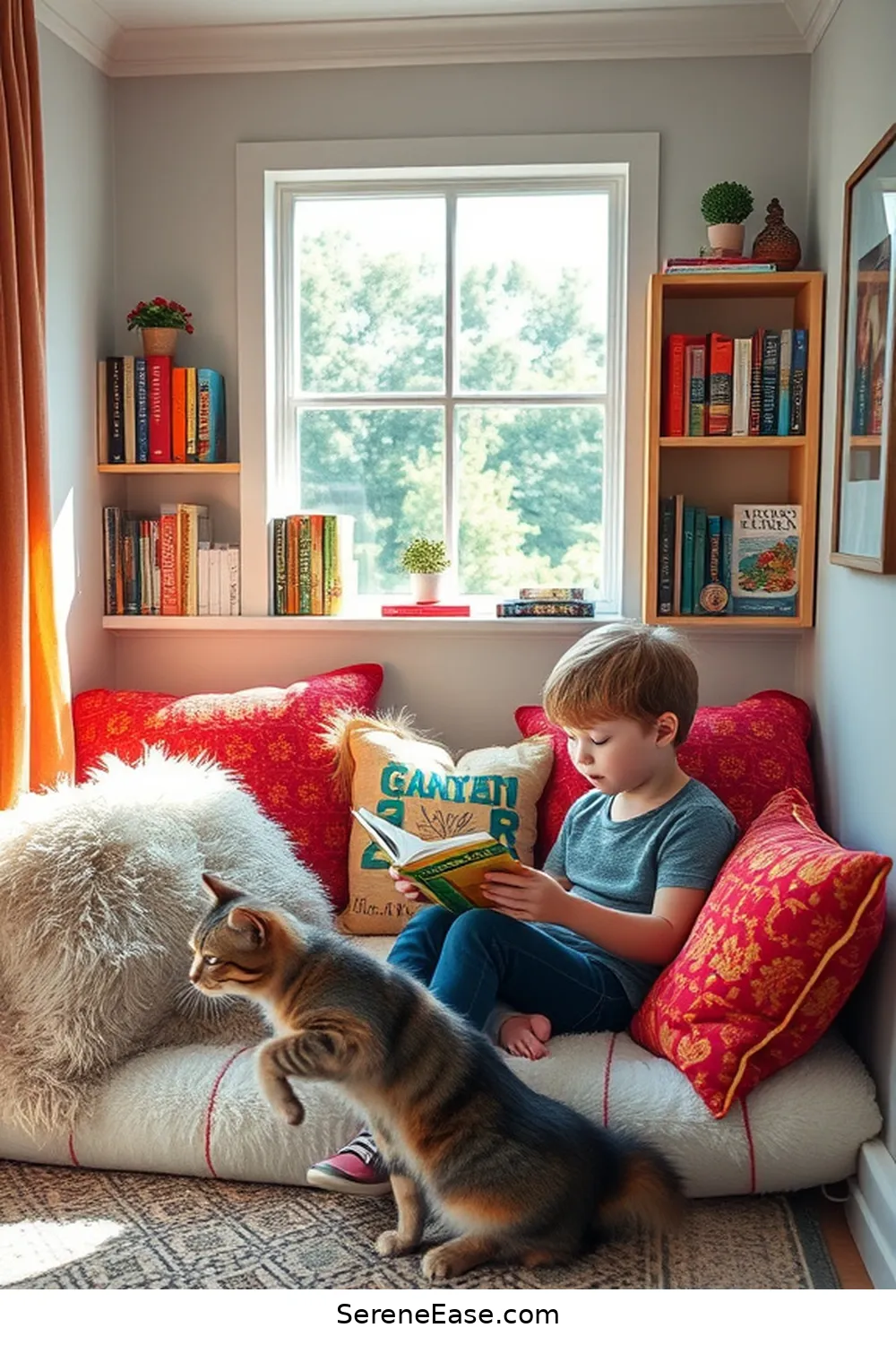 25 Essential Elements for a Bold Bright Bohemian Nursery Style 8 Cozy Reading Nook for 25 Essential Elements for a Bold Bright Bohemian Nursery Style