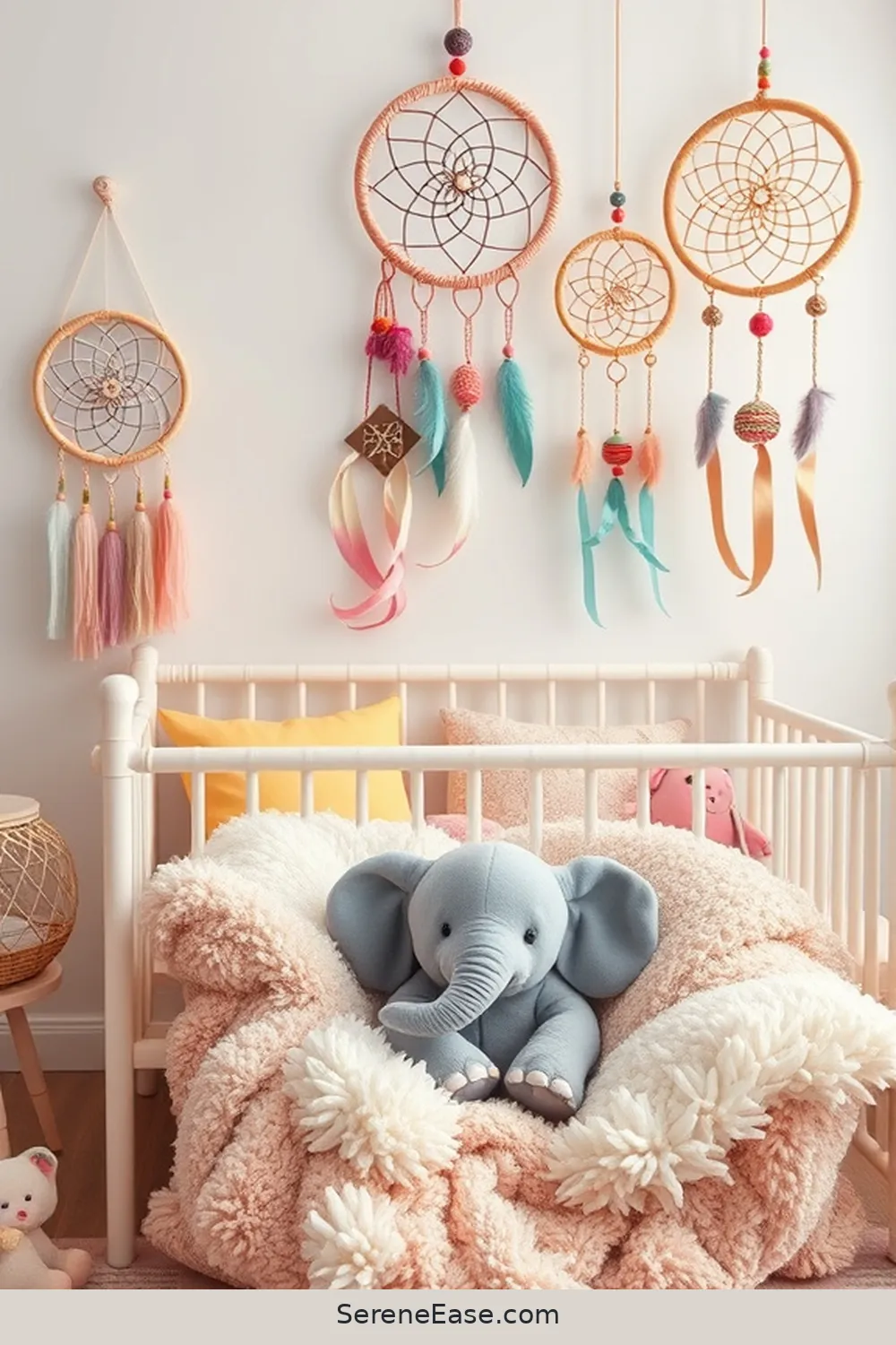 25 Essential Elements for a Bold Bright Bohemian Nursery Style 12 Dreamcatchers for 25 Essential Elements for a Bold Bright Bohemian Nursery Style