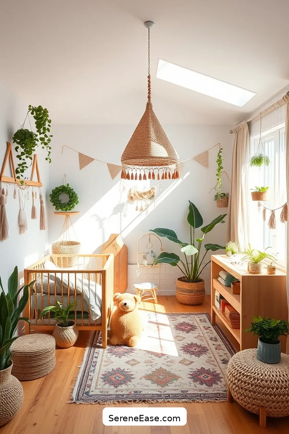 25 Essential Elements for a Bold Bright Bohemian Nursery Style 7 Natural Wood Elements for 25 Essential Elements for a Bold Bright Bohemian Nursery Style