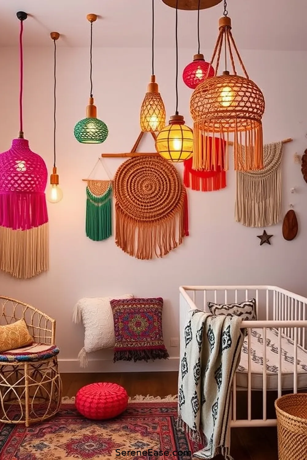 25 Essential Elements for a Bold Bright Bohemian Nursery Style 14 Unique Lighting Fixtures for 25 Essential Elements for a Bold Bright Bohemian Nursery Style
