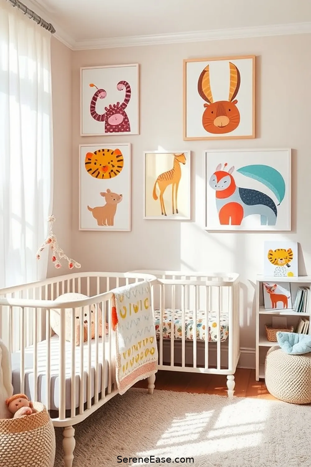 25 Essential Elements for a Bold Bright Bohemian Nursery Style 5 Whimsical Wall Art for 25 Essential Elements for a Bold Bright Bohemian Nursery Style