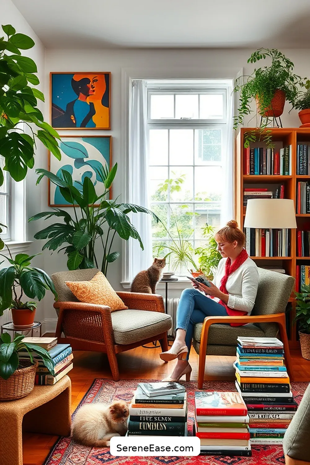 25 Essentials for a Bold and Bright Mid-Century Modern Library Style 23 Add Personal Touches for 25 Essentials for a Bold and Bright Mid-Century Modern Library Style