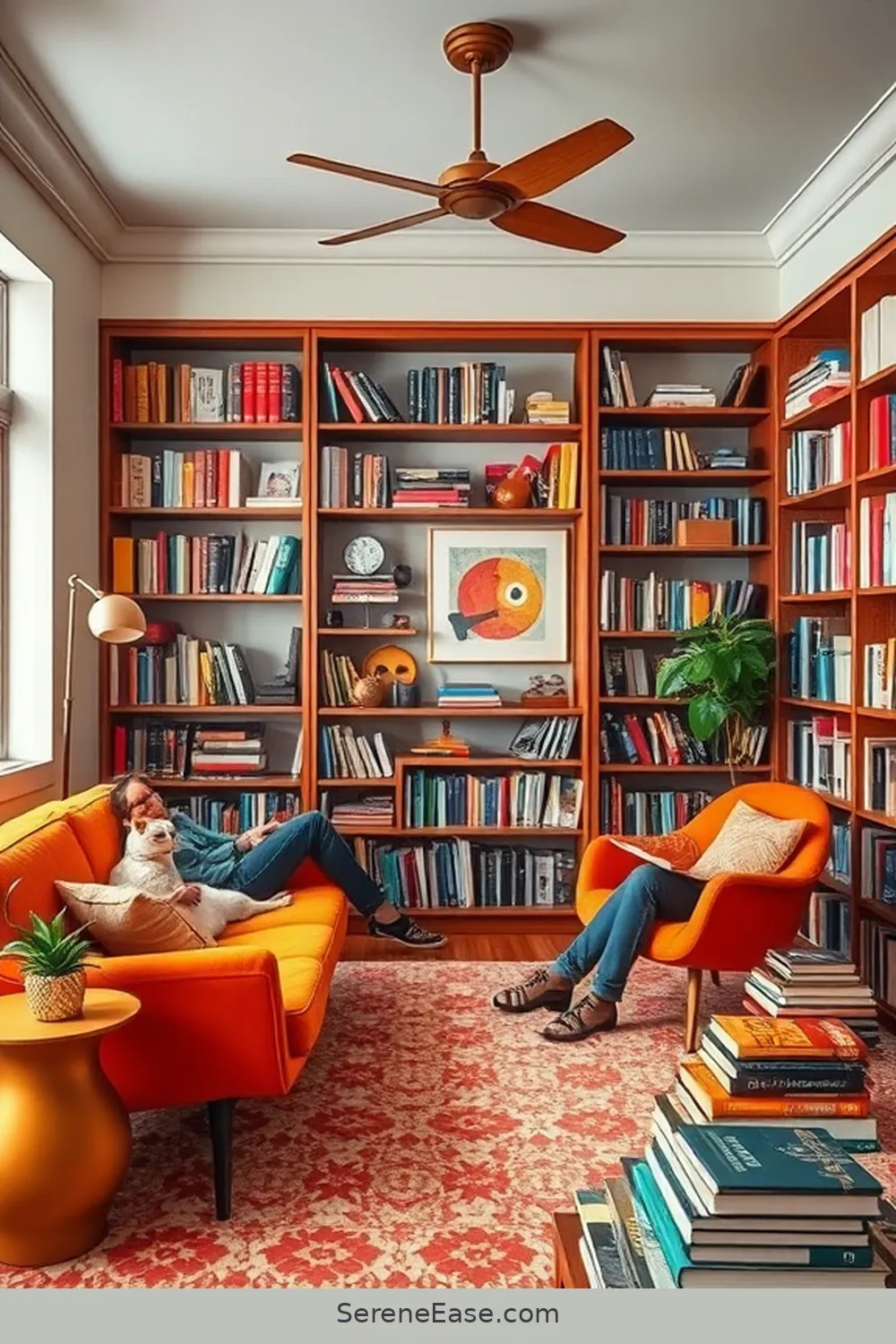 25 Essentials for a Bold and Bright Mid-Century Modern Library Style 24 Create a Multi-Functional Space for 25 Essentials for a Bold and Bright Mid-Century Modern Library Style
