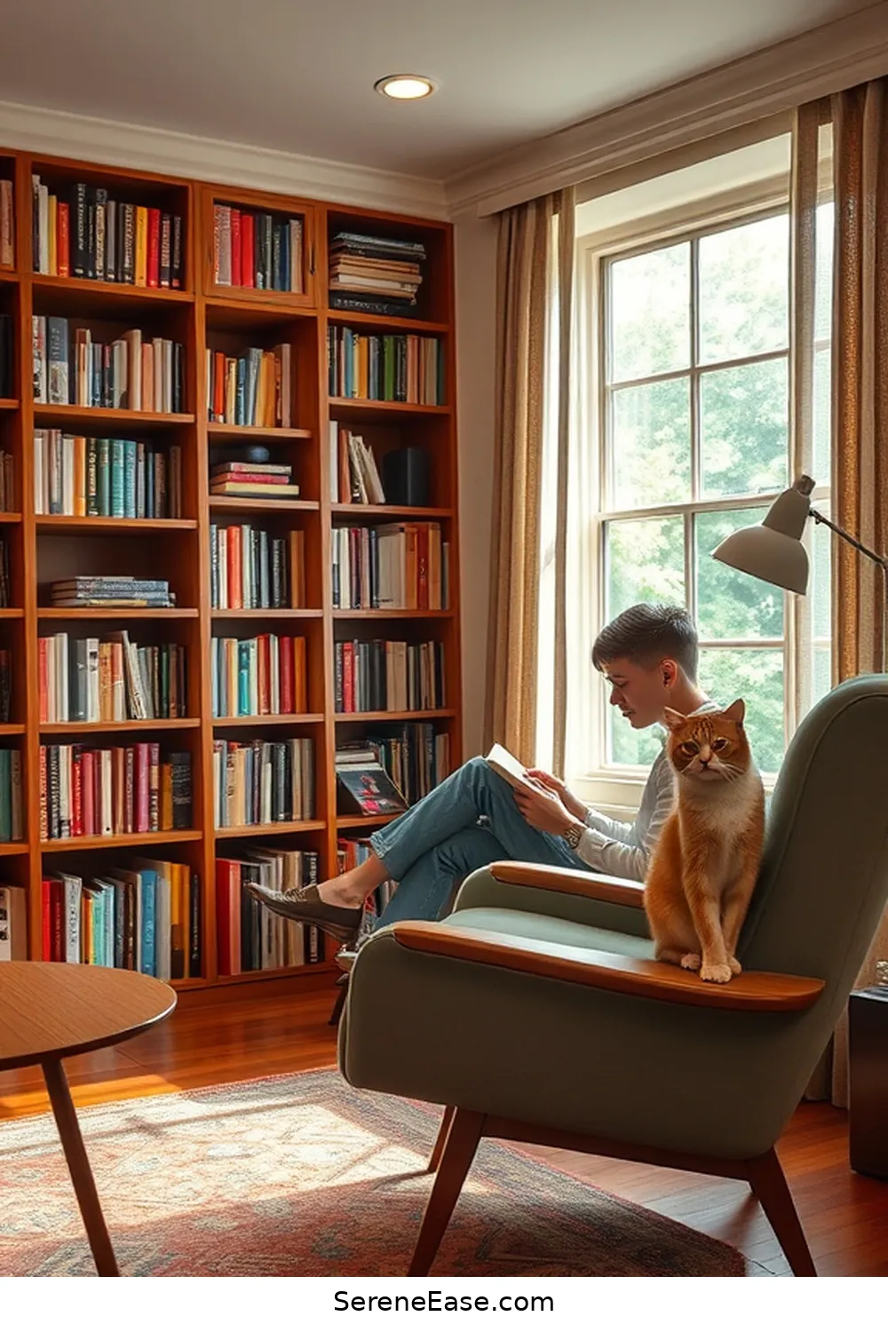 25 Essentials for a Bold and Bright Mid-Century Modern Library Style 26 Curate a Thoughtful Book Collection for 25 Essentials for a Bold and Bright Mid-Century Modern Library Style
