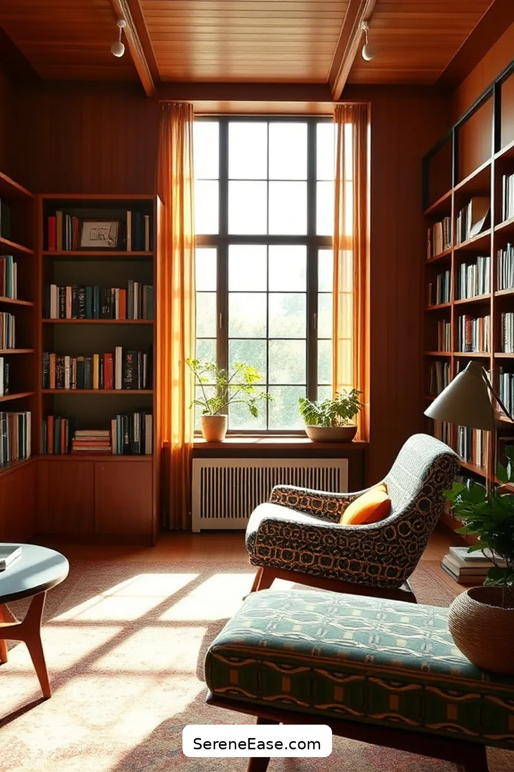 25 Essentials for a Bold and Bright Mid-Century Modern Library Style 15 Use Functional Furniture for 25 Essentials for a Bold and Bright Mid-Century Modern Library Style