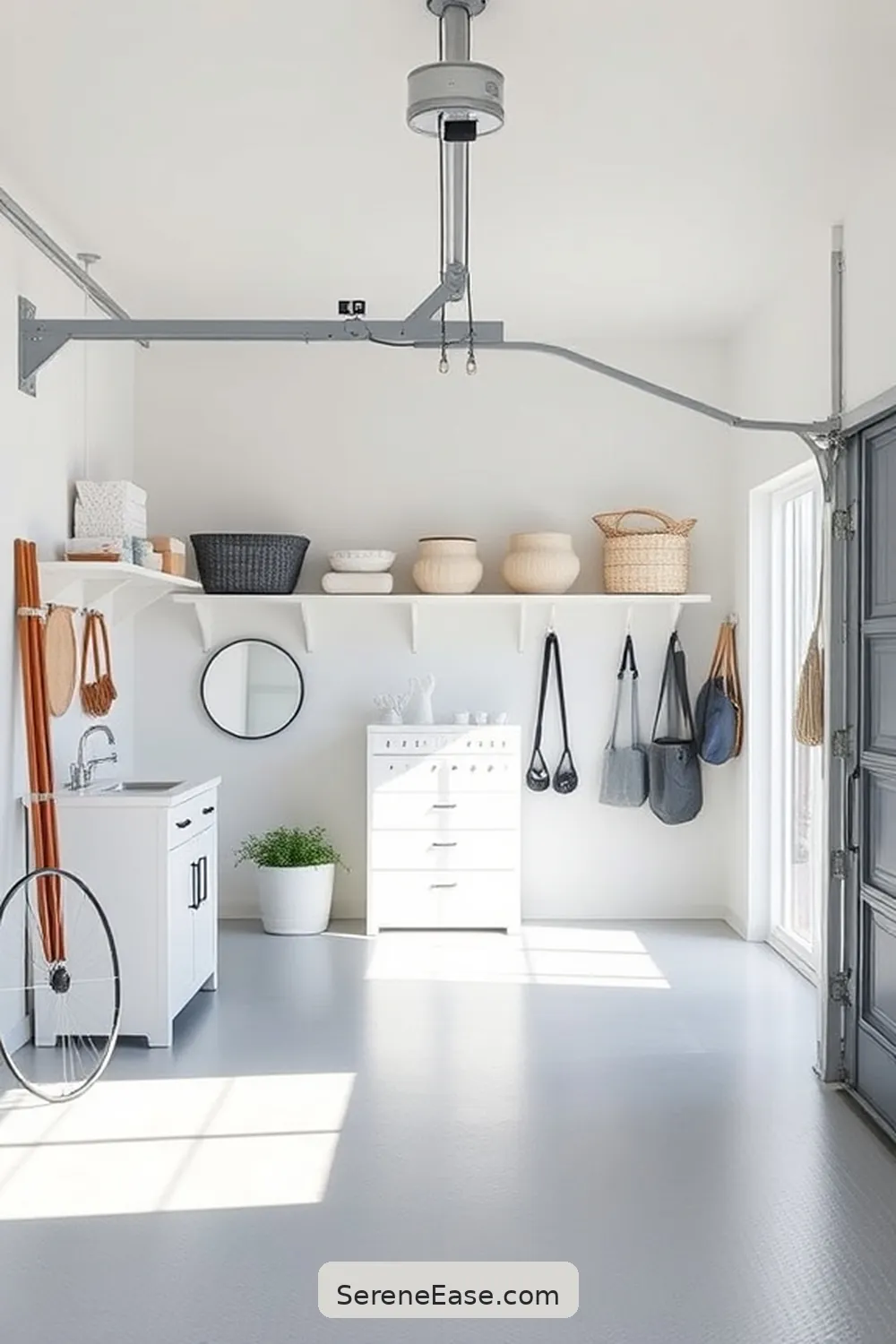25 Monochromatic Coastal Style Ideas for Your Garage 2 Crisp White Walls for a Fresh Look for 25 Monochromatic Coastal Style Ideas for Your Garage