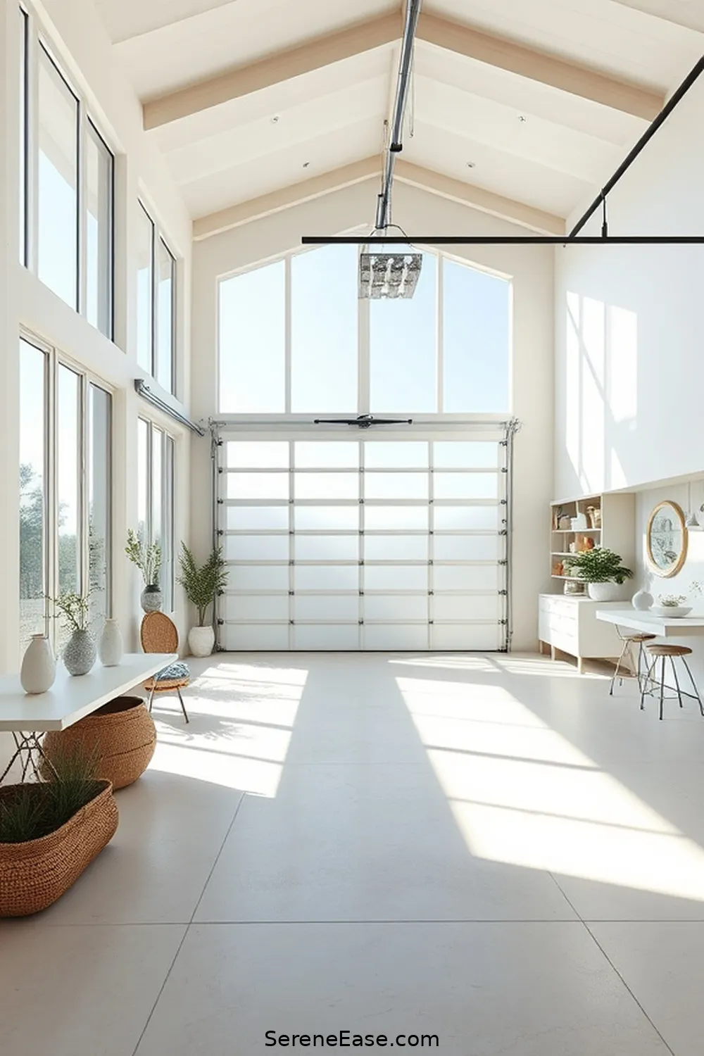 25 Monochromatic Coastal Style Ideas for Your Garage 23 Indoor-Outdoor Flow With Large Windows for 25 Monochromatic Coastal Style Ideas for Your Garage