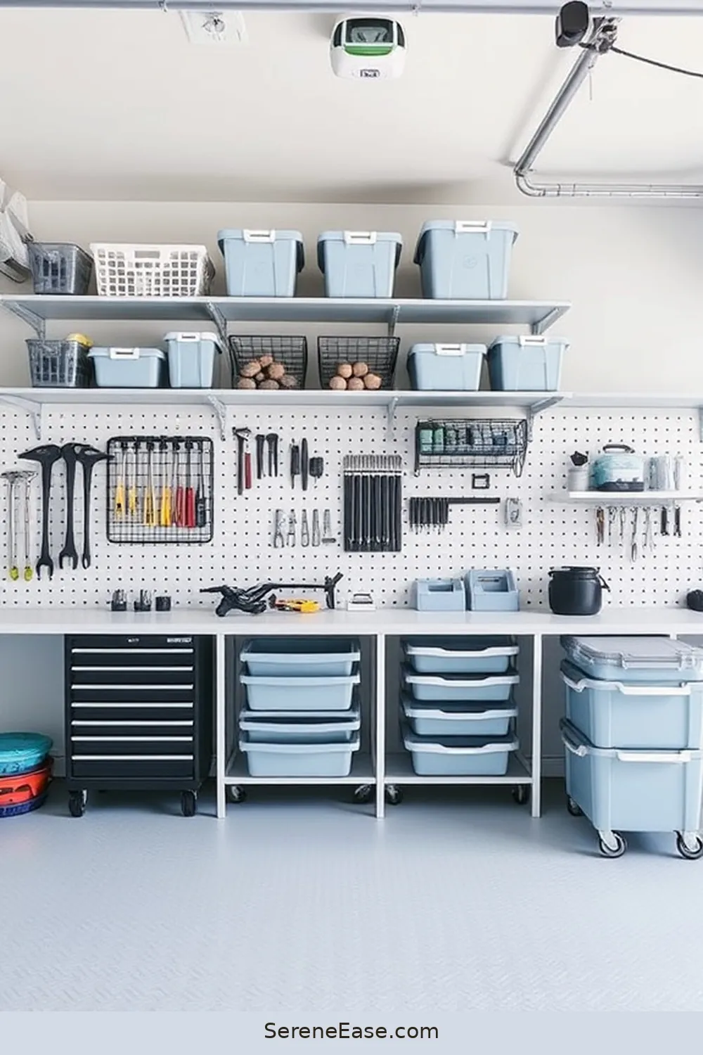 25 Monochromatic Coastal Style Ideas for Your Garage 12 Monochromatic Tool Organization for 25 Monochromatic Coastal Style Ideas for Your Garage