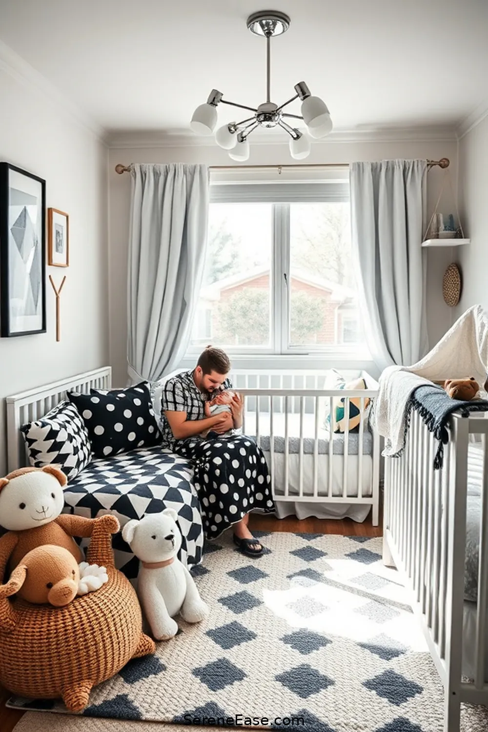 25 Must-Have Elements for a Black and White Modern Farmhouse Style Nursery 4 Black and White Bedding for 25 Must-Have Elements for a Black and White Modern Farmhouse Style Nursery