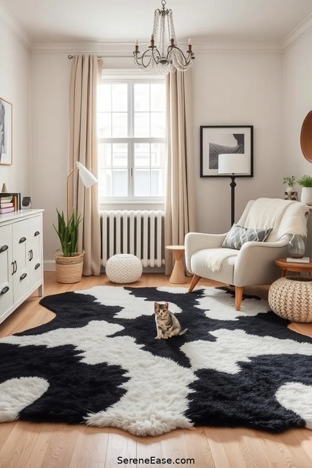 25 Must-Have Elements for a Black and White Modern Farmhouse Style Nursery 7 Cozy Area Rug for 25 Must-Have Elements for a Black and White Modern Farmhouse Style Nursery