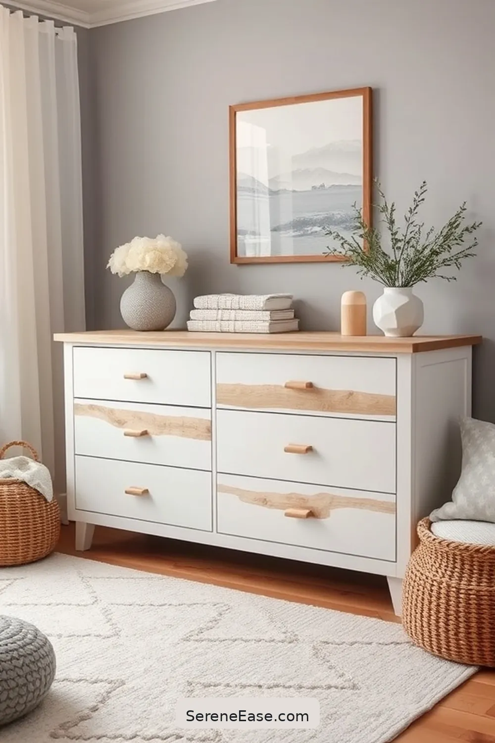 25 Must-Have Elements for a Black and White Modern Farmhouse Style Nursery 16 Farmhouse-Style Dresser for 25 Must-Have Elements for a Black and White Modern Farmhouse Style Nursery