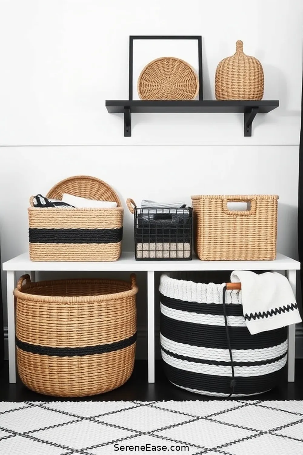25 Must-Have Elements for a Black and White Modern Farmhouse Style Nursery 10 Functional Storage Baskets for 25 Must-Have Elements for a Black and White Modern Farmhouse Style Nursery