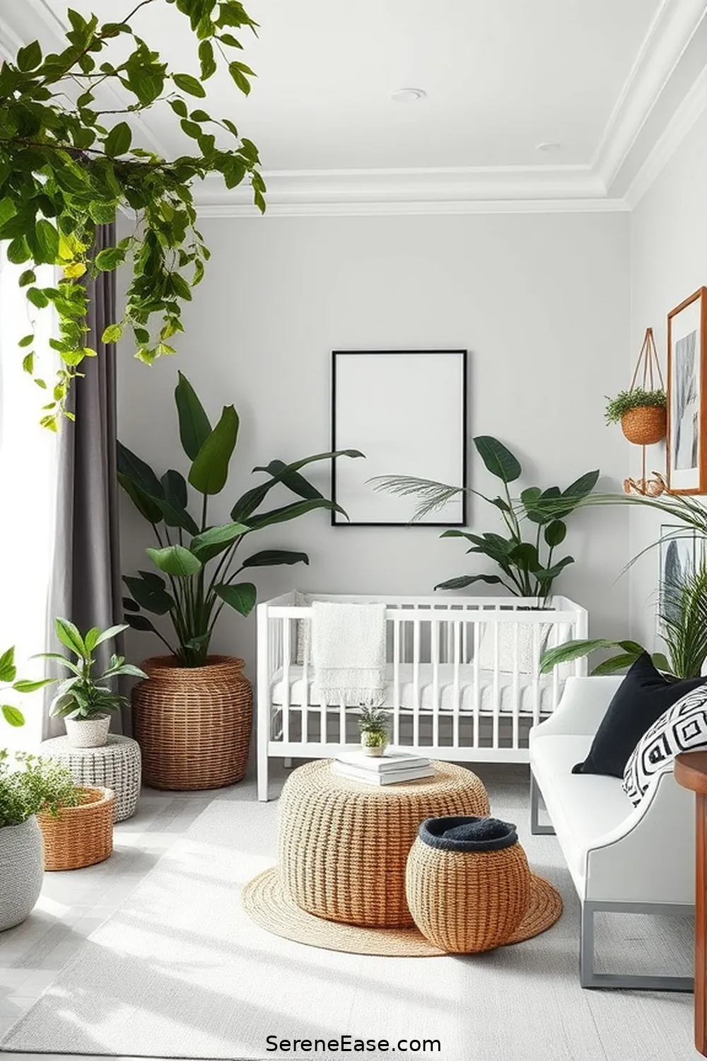 25 Must-Have Elements for a Black and White Modern Farmhouse Style Nursery 26 Natural Elements Like Plants for 25 Must-Have Elements for a Black and White Modern Farmhouse Style Nursery