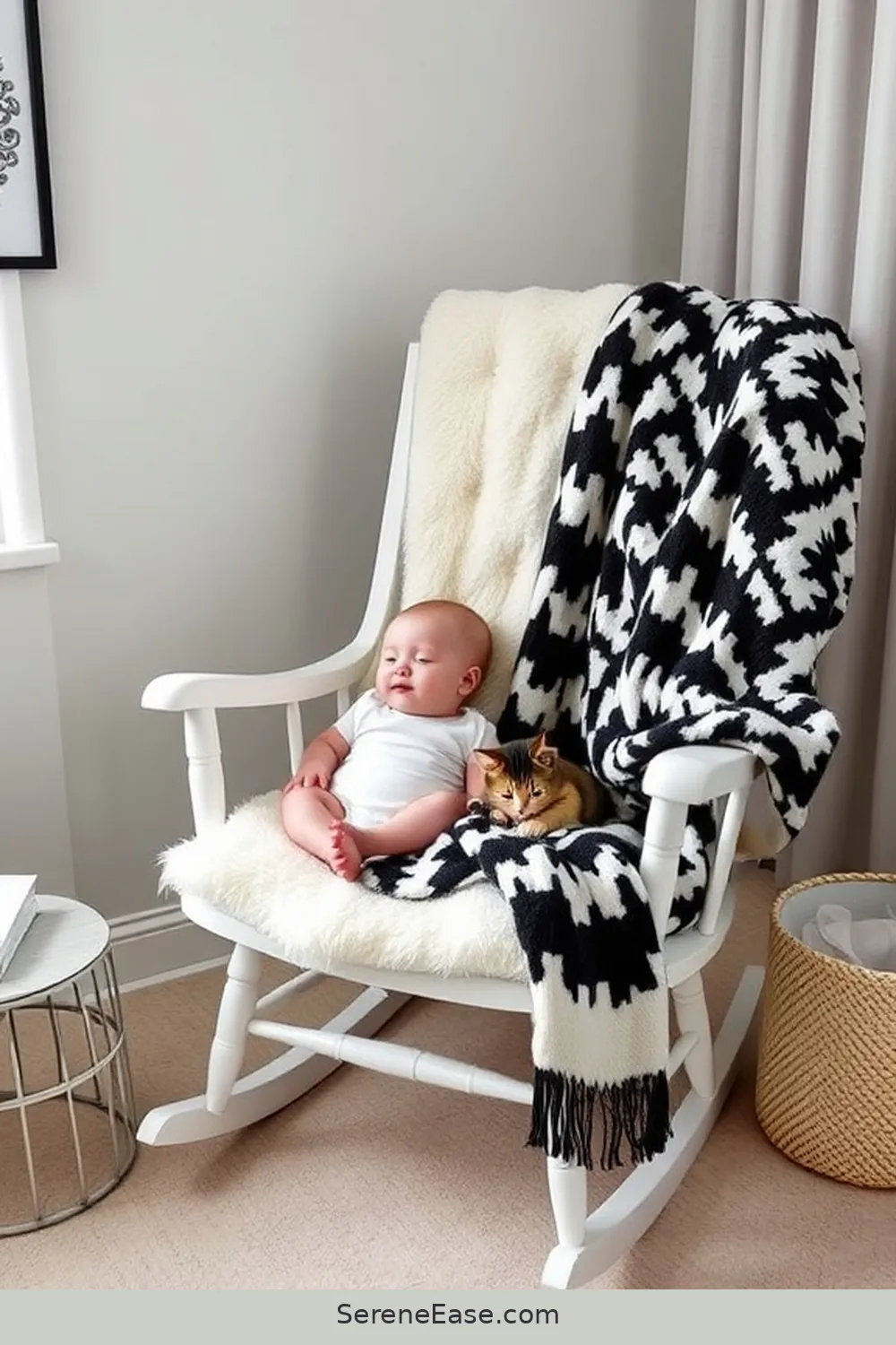 25 Must-Have Elements for a Black and White Modern Farmhouse Style Nursery 14 Soft Throw Blankets for 25 Must-Have Elements for a Black and White Modern Farmhouse Style Nursery