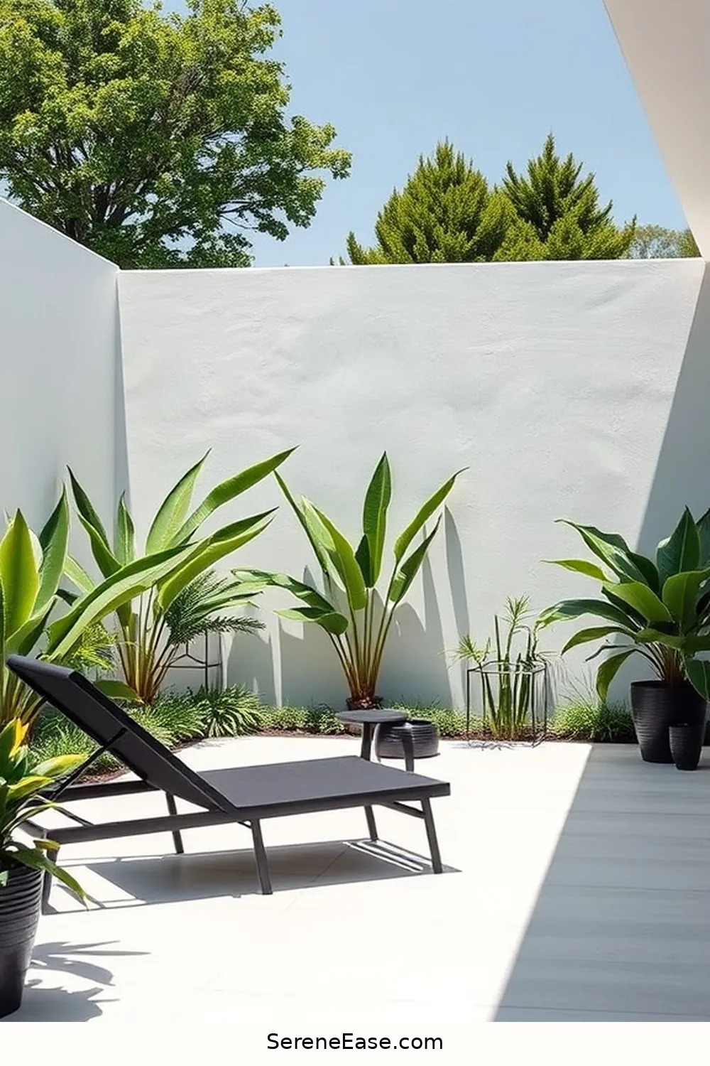 25 Stunning Black and White Scandinavian Outdoor Patio Ideas 2 Sleek Black and White Lounge Chairs for 25 Stunning Black and White Scandinavian Outdoor Patio Ideas