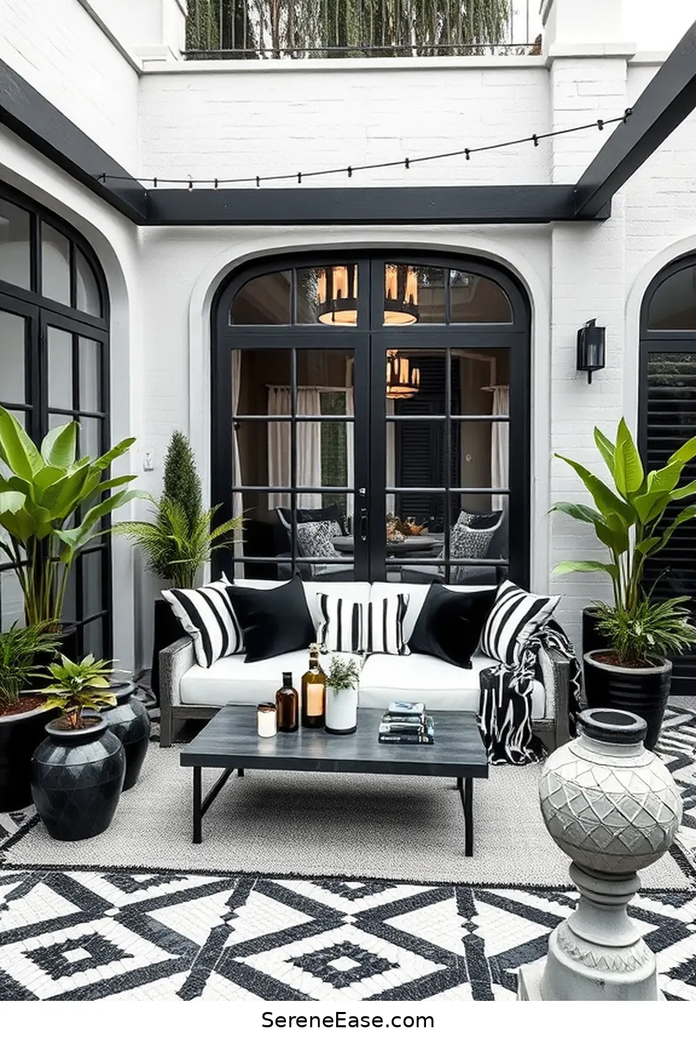 25 Stunning Black and White Scandinavian Outdoor Patio Ideas 9 Stylish Outdoor Sofa for 25 Stunning Black and White Scandinavian Outdoor Patio Ideas