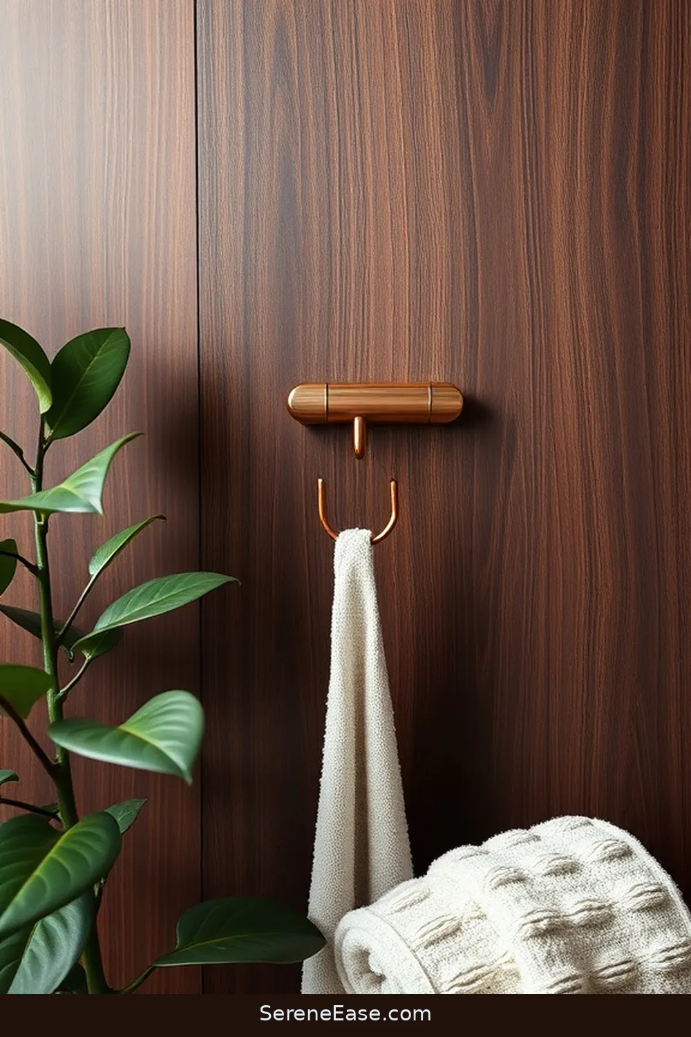 25 Stunning Metallic Accents for a Mid-Century Modern Bathroom 26 Copper Towel Hooks for 25 Stunning Metallic Accents for a Mid-Century Modern Bathroom