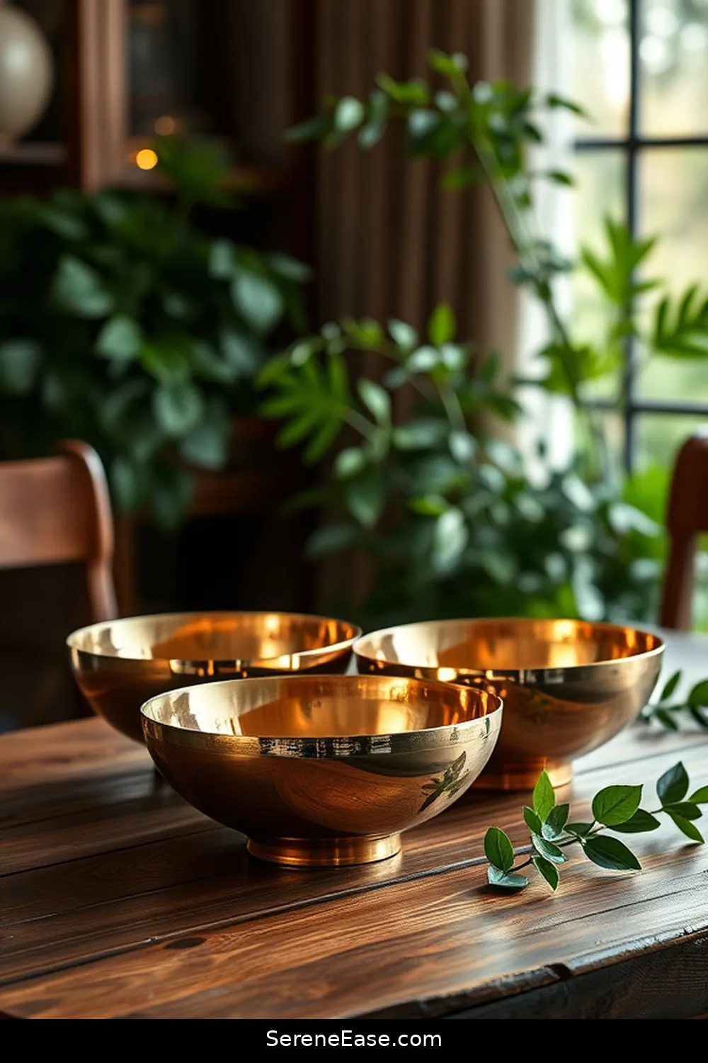 25 Stunning Metallic Accents to Elevate Industrial Dining Room Style 9 Bronze Decorative Bowls for 25 Stunning Metallic Accents to Elevate Industrial Dining Room Style