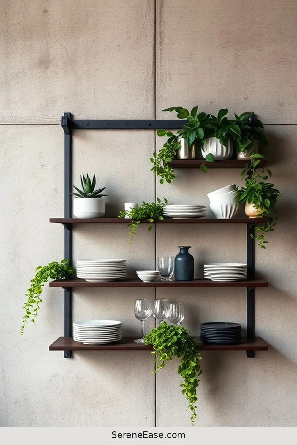 25 Stunning Metallic Accents to Elevate Industrial Dining Room Style 13 Metal Wall Shelves for 25 Stunning Metallic Accents to Elevate Industrial Dining Room Style