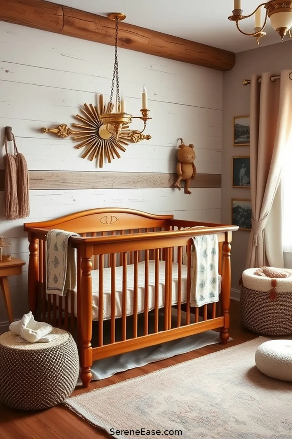 25 Ways Metallic Accents Enhance Rustic Nursery Style 18 Choosing Metallic Nursery Furniture for 25 Ways Metallic Accents Enhance Rustic Nursery Style