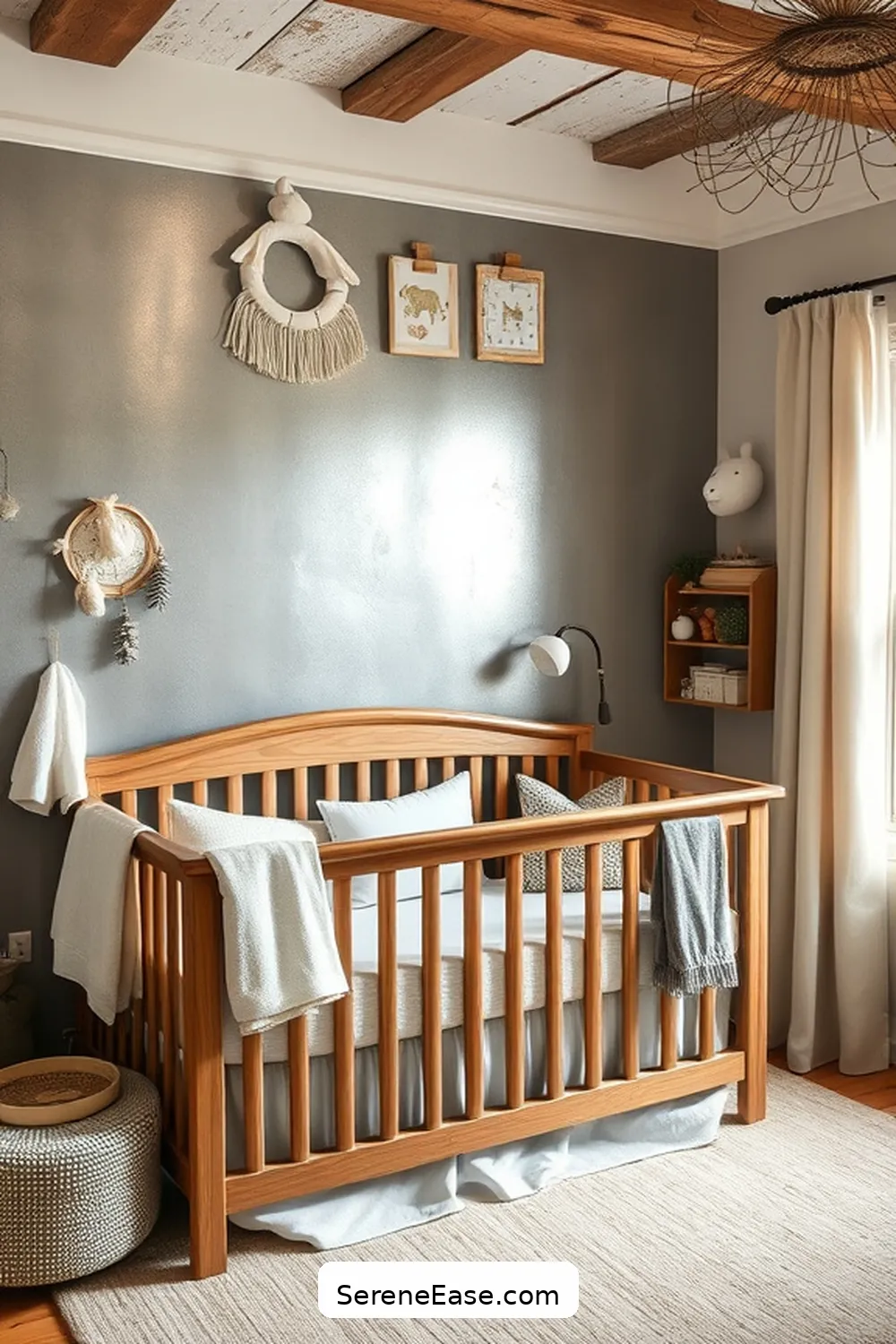 25 Ways Metallic Accents Enhance Rustic Nursery Style 17 Utilizing Metallic Accent Walls for 25 Ways Metallic Accents Enhance Rustic Nursery Style