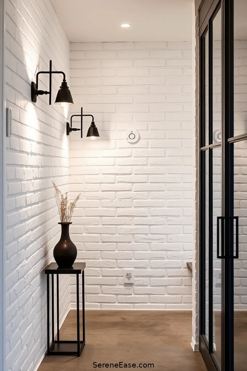 25 Ways to Achieve Black and White Industrial Style in Your Hallway 26 Use Industrial-Style Wall Sconces for 25 Ways to Achieve Black and White Industrial Style in Your Hallway