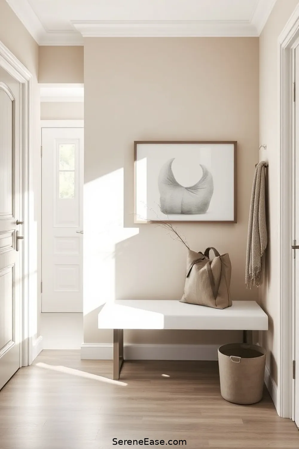 25 Ways to Achieve Monochromatic Minimalist Style in Your Entryway 2 Choose a Neutral Color Palette for 25 Ways to Achieve Monochromatic Minimalist Style in Your Entryway