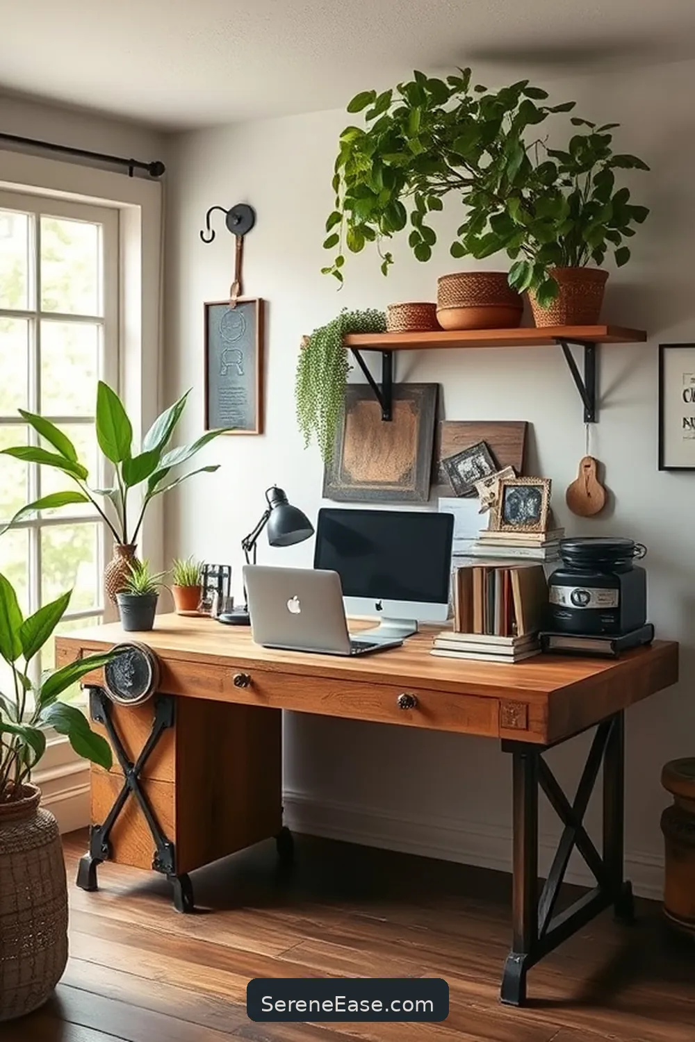 25 Ways to Achieve Monochromatic Rustic Style in Your Home Office 8 Use Reclaimed Materials for 25 Ways to Achieve Monochromatic Rustic Style in Your Home Office