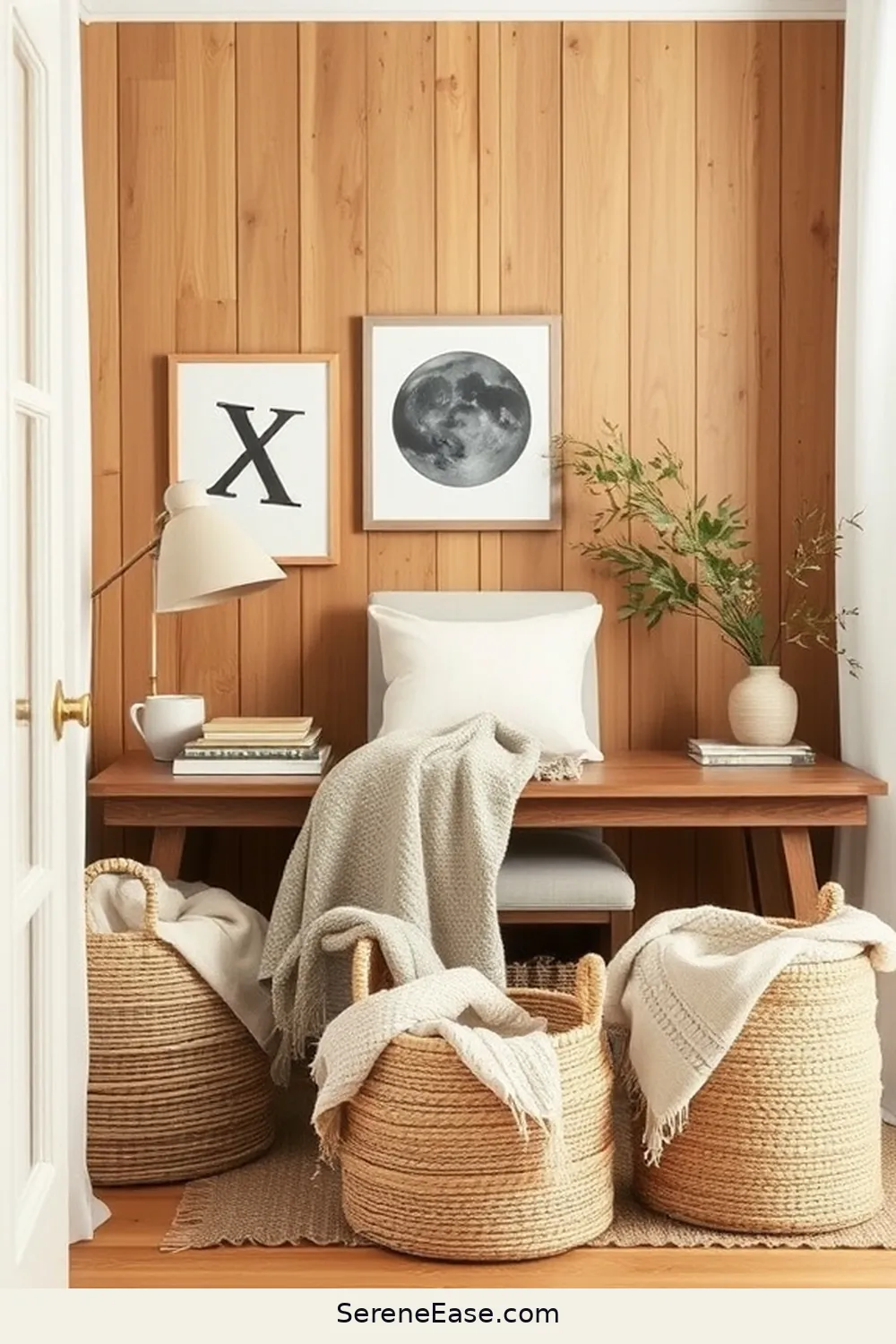 25 Ways to Achieve Monochromatic Rustic Style in Your Home Office 4 Utilize Textured Fabrics for 25 Ways to Achieve Monochromatic Rustic Style in Your Home Office