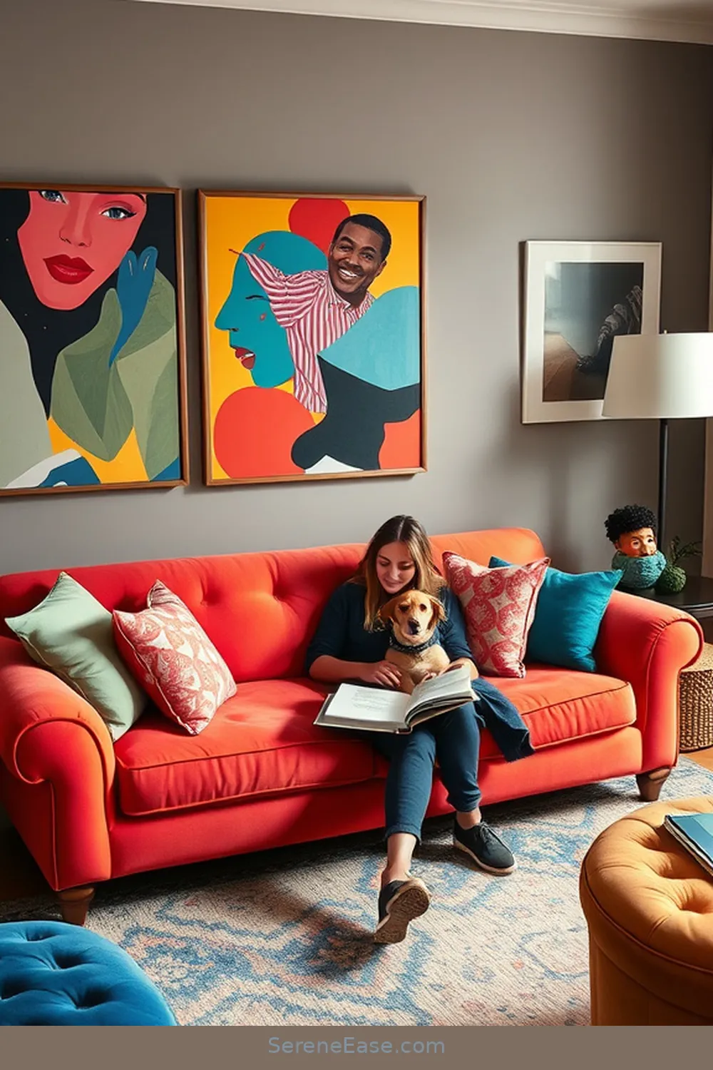 25 Ways to Achieve a Bold and Bright Scandinavian Style Living Room 3 Add a Splash of Color for 25 Ways to Achieve a Bold and Bright Scandinavian Style Living Room