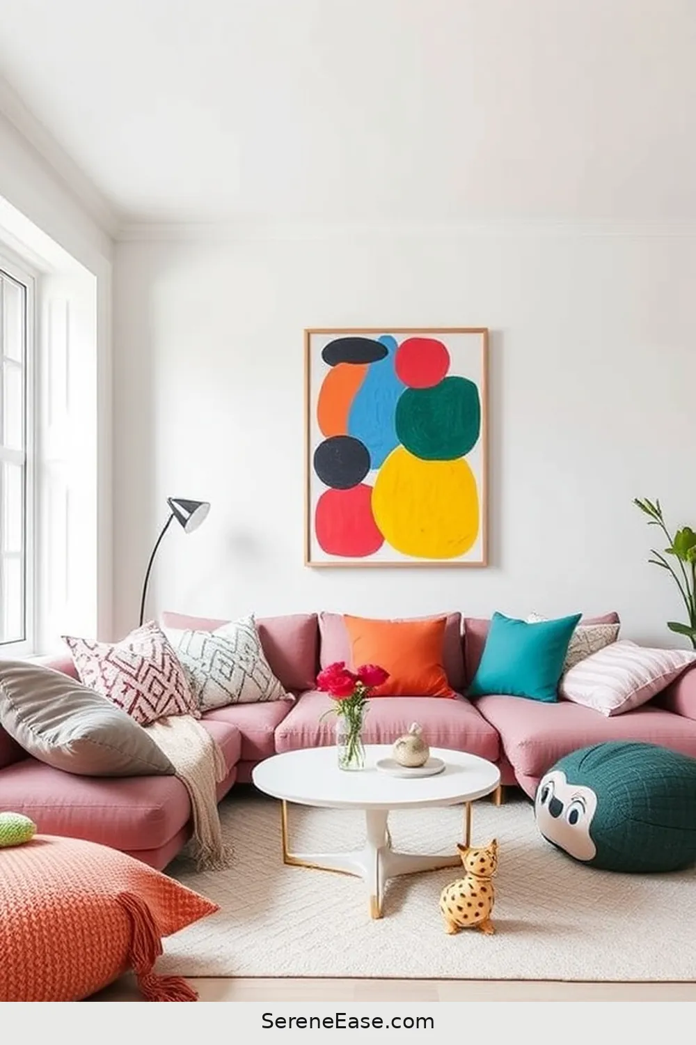 25 Ways to Achieve a Bold and Bright Scandinavian Style Living Room 19 Choose Playful Decor Elements for 25 Ways to Achieve a Bold and Bright Scandinavian Style Living Room