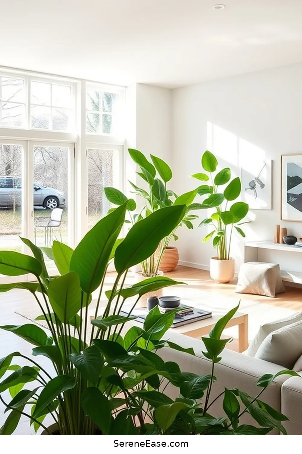 25 Ways to Achieve a Bold and Bright Scandinavian Style Living Room 9 Integrate Greenery for 25 Ways to Achieve a Bold and Bright Scandinavian Style Living Room