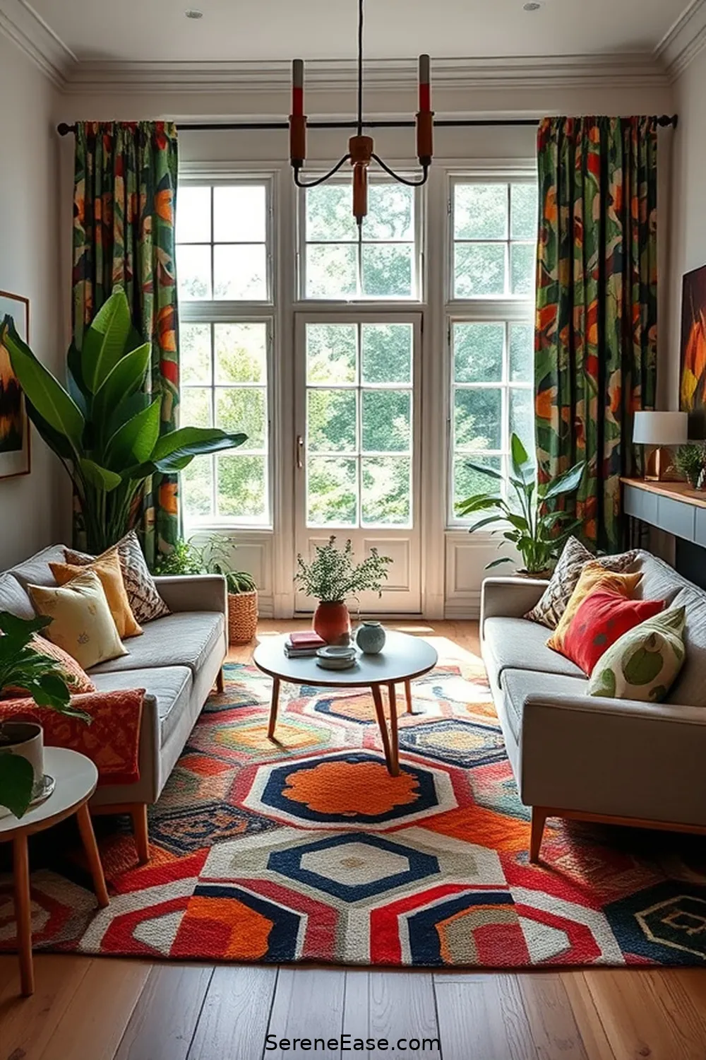 25 Ways to Achieve a Bold and Bright Scandinavian Style Living Room 11 Mix and Match Patterns for 25 Ways to Achieve a Bold and Bright Scandinavian Style Living Room