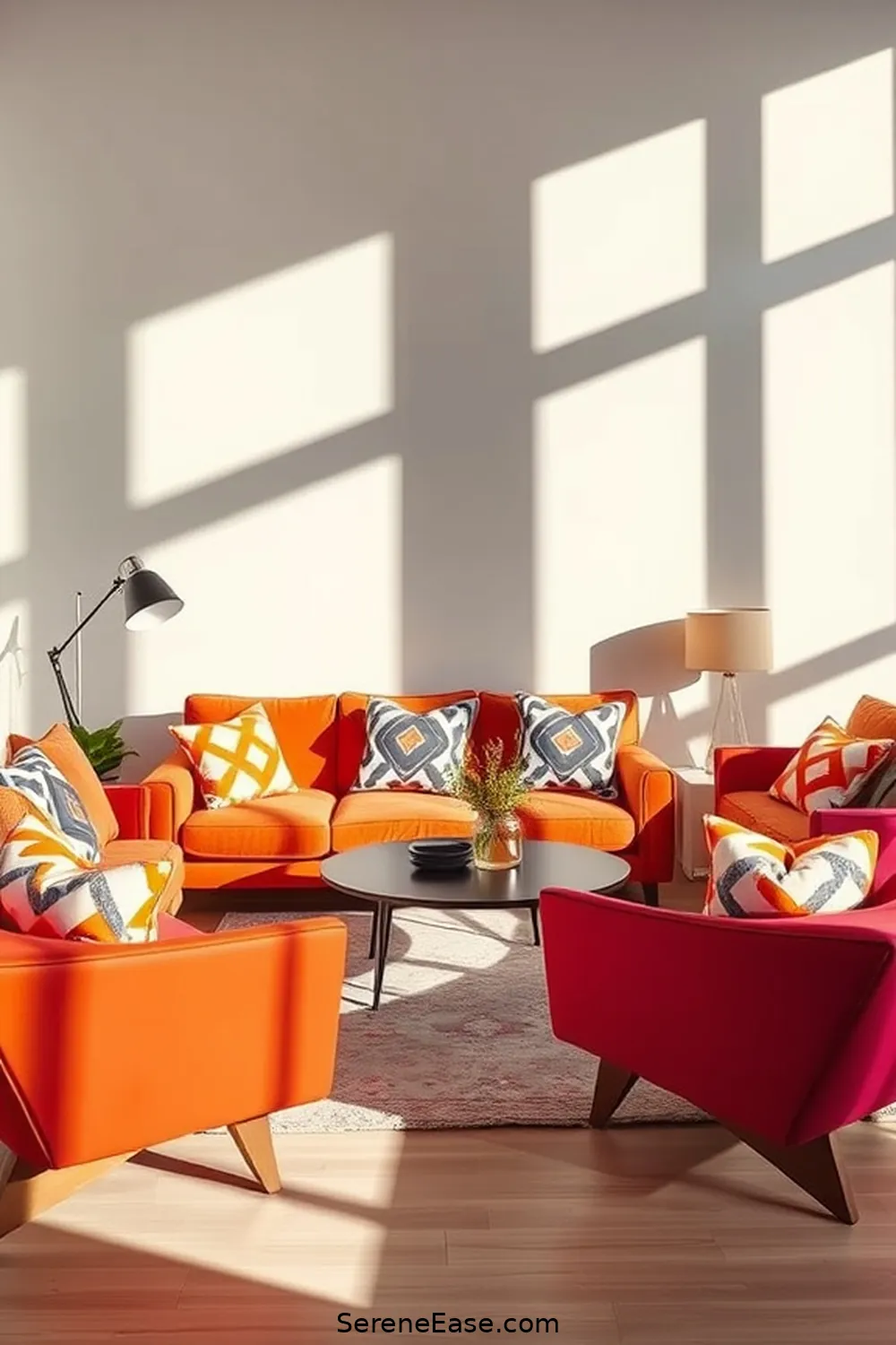 25 Ways to Achieve a Bold and Bright Scandinavian Style Living Room 12 Utilize Geometric Shapes for 25 Ways to Achieve a Bold and Bright Scandinavian Style Living Room