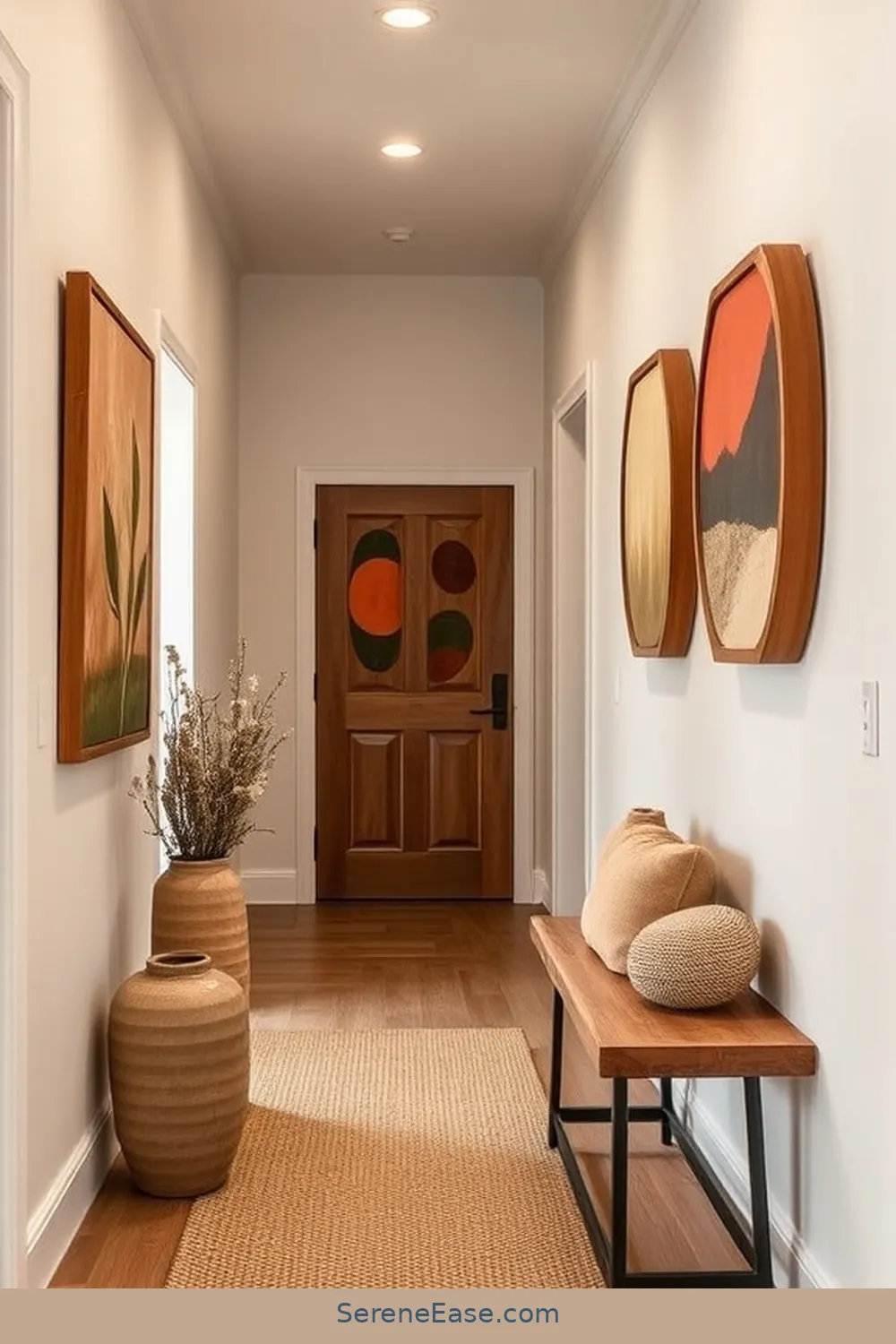 25 Ways to Incorporate Earth Tones in Modern Farmhouse Hallway Style 5 Add Earthy Artwork for 25 Ways to Incorporate Earth Tones in Modern Farmhouse Hallway Style