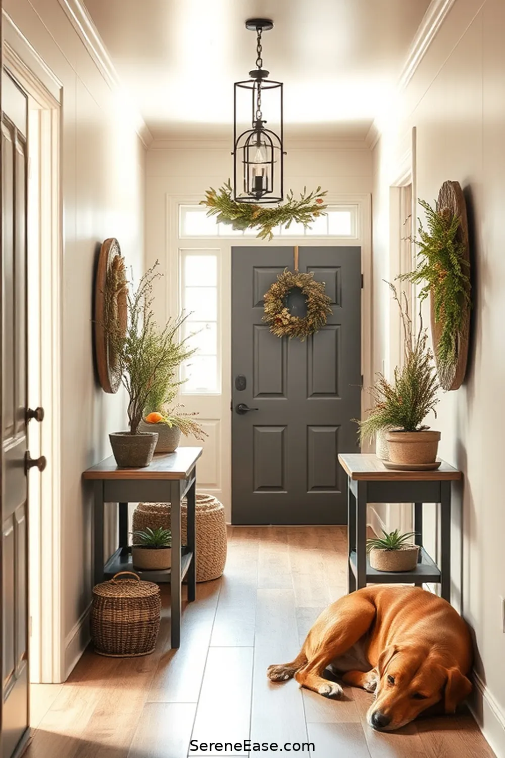 25 Ways to Incorporate Earth Tones in Modern Farmhouse Hallway Style 25 Incorporate Seasonal Decor in Earth Tones for 25 Ways to Incorporate Earth Tones in Modern Farmhouse Hallway Style