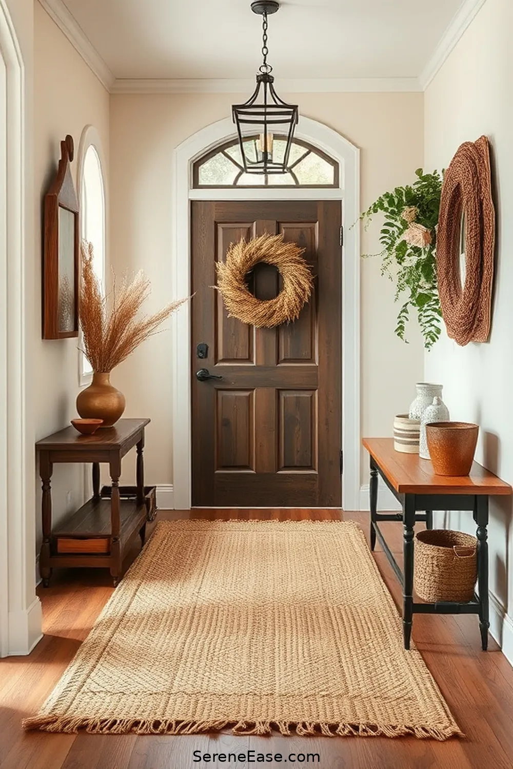 25 Ways to Incorporate Earth Tones in Rustic Entryway Style 13 Incorporate Jute or Sisal for 25 Ways to Incorporate Earth Tones in Rustic Entryway Style