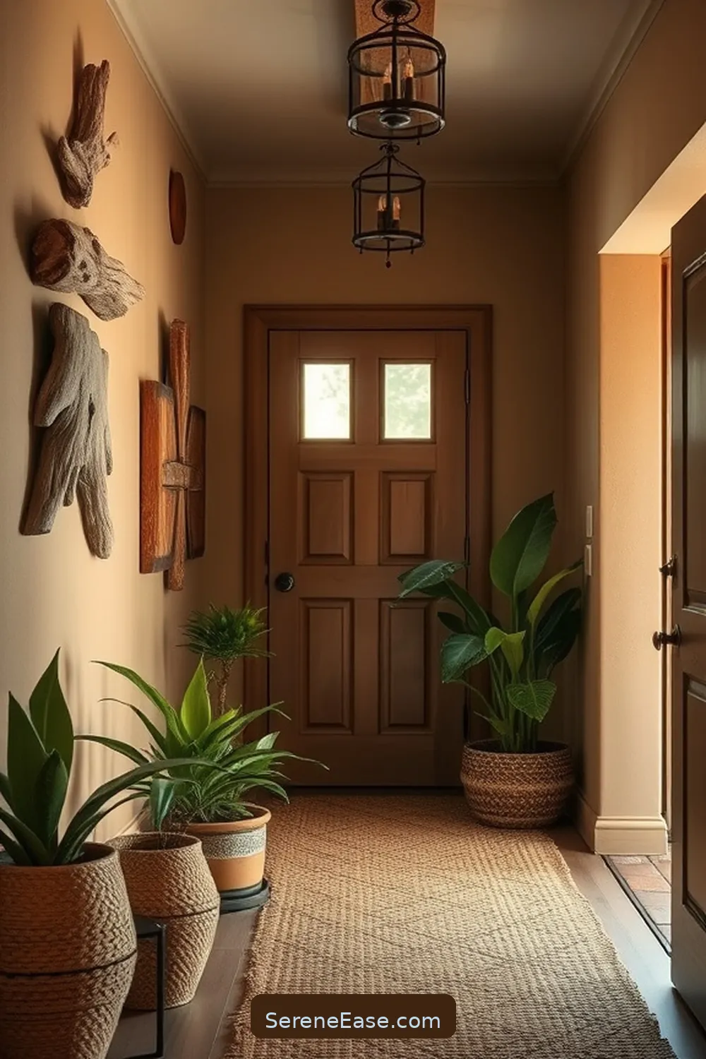25 Ways to Incorporate Earth Tones in Rustic Entryway Style 26 Integrate Natural Elements Like Driftwood for 25 Ways to Incorporate Earth Tones in Rustic Entryway Style