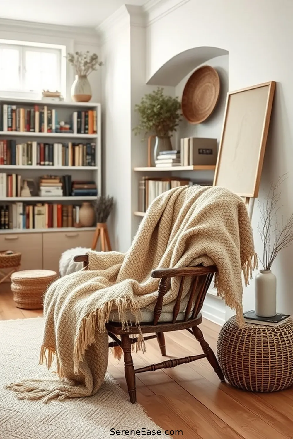 25 Ways to Incorporate Earth Tones in Scandinavian Style Libraries 20 Incorporate Natural Fiber Throws for 25 Ways to Incorporate Earth Tones in Scandinavian Style Libraries