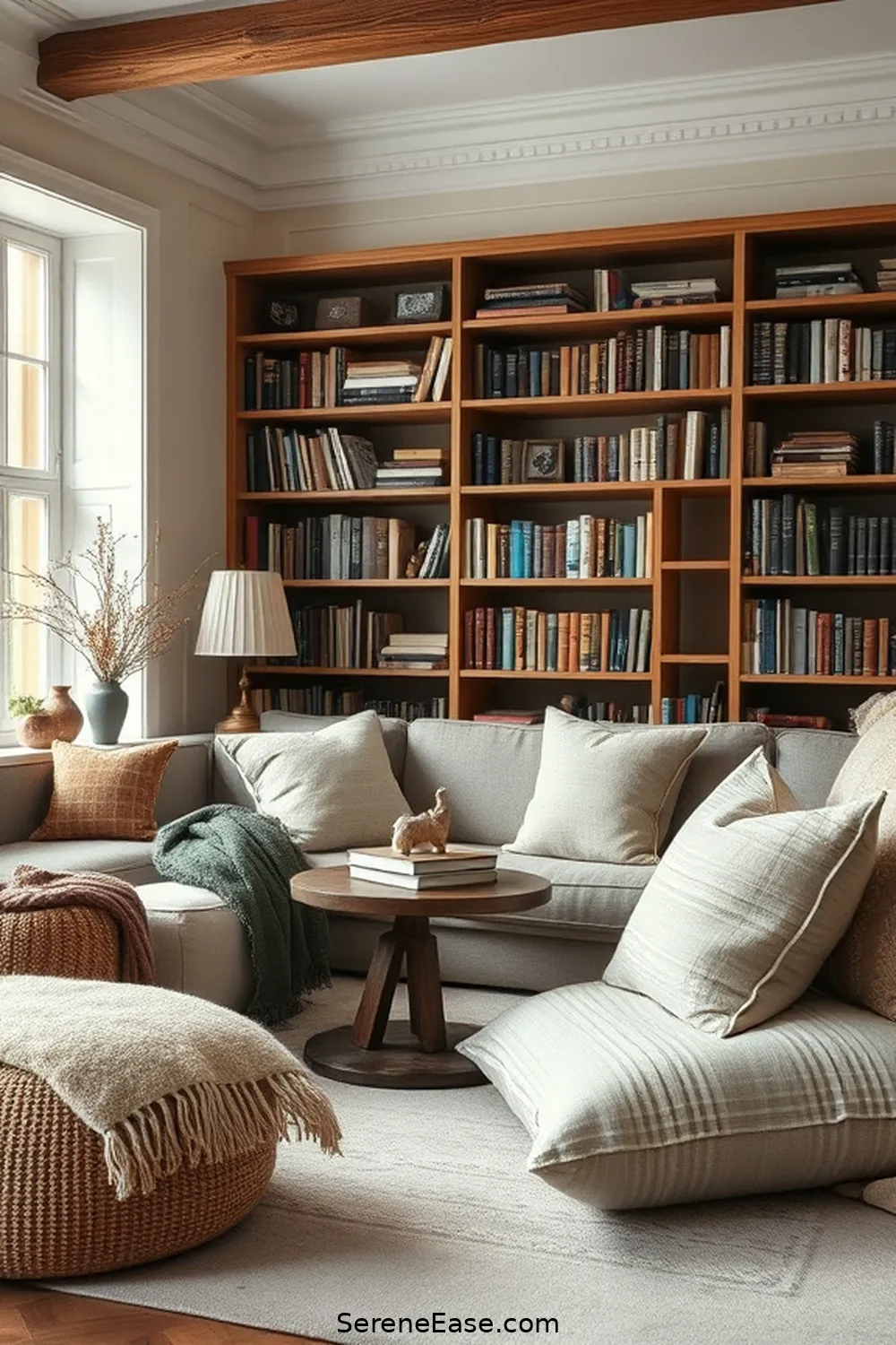25 Ways to Incorporate Earth Tones in Scandinavian Style Libraries 4 Incorporate Textured Fabrics for 25 Ways to Incorporate Earth Tones in Scandinavian Style Libraries
