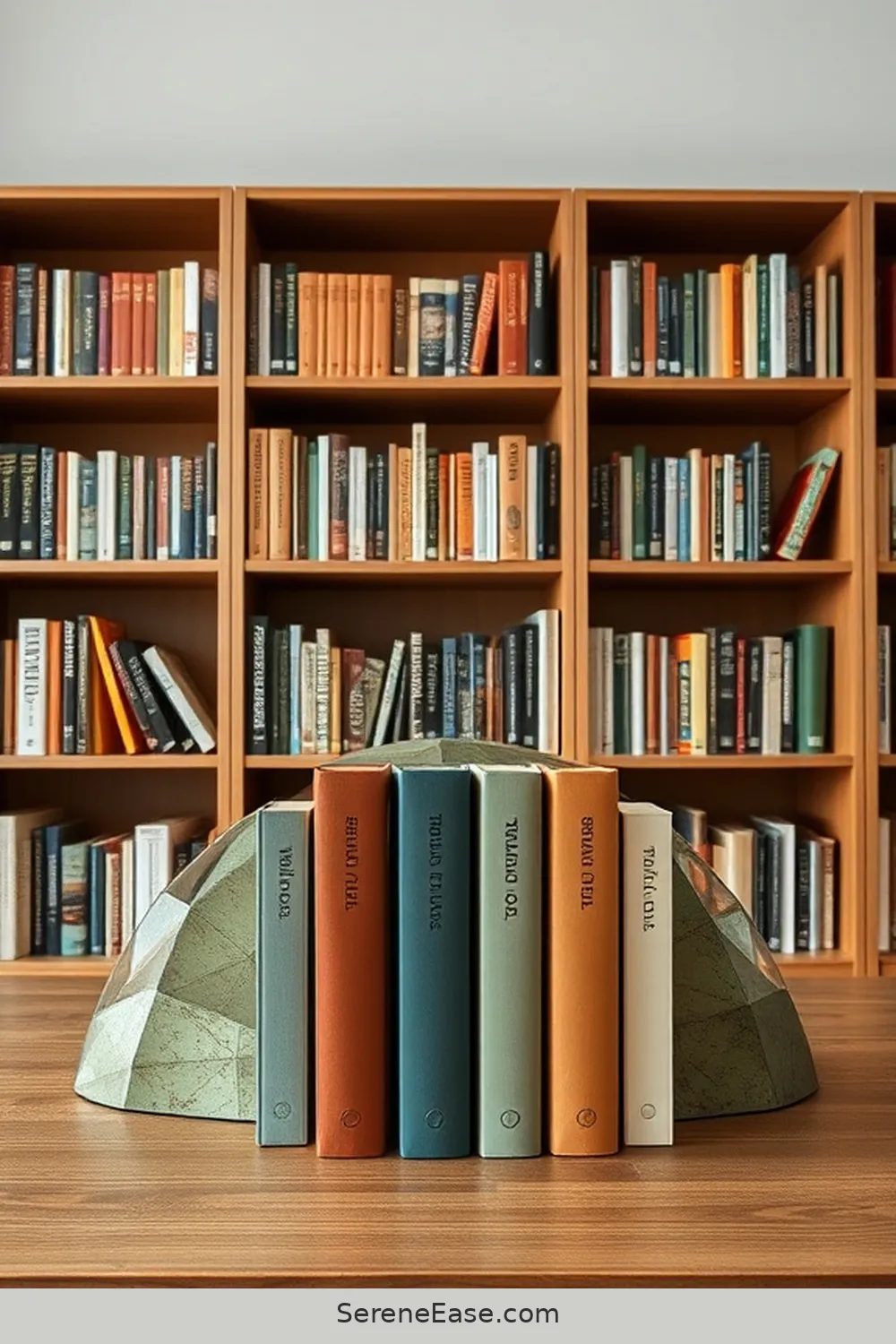 25 Ways to Incorporate Earth Tones in Scandinavian Style Libraries 21 Use Earthy Colored Bookends for 25 Ways to Incorporate Earth Tones in Scandinavian Style Libraries