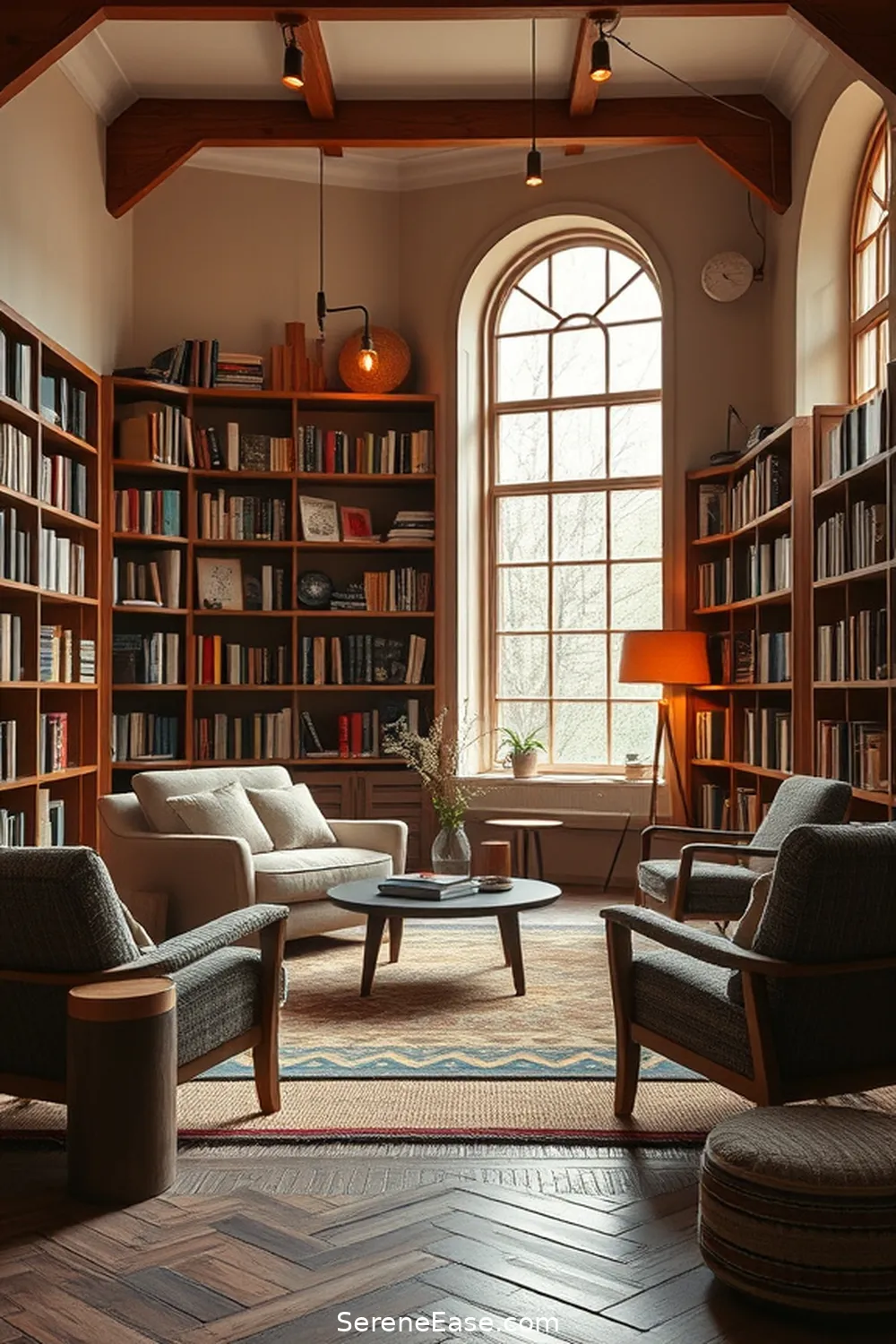 25 Ways to Incorporate Earth Tones in Scandinavian Style Libraries 23 Use Soft Lighting to Enhance Warmth for 25 Ways to Incorporate Earth Tones in Scandinavian Style Libraries