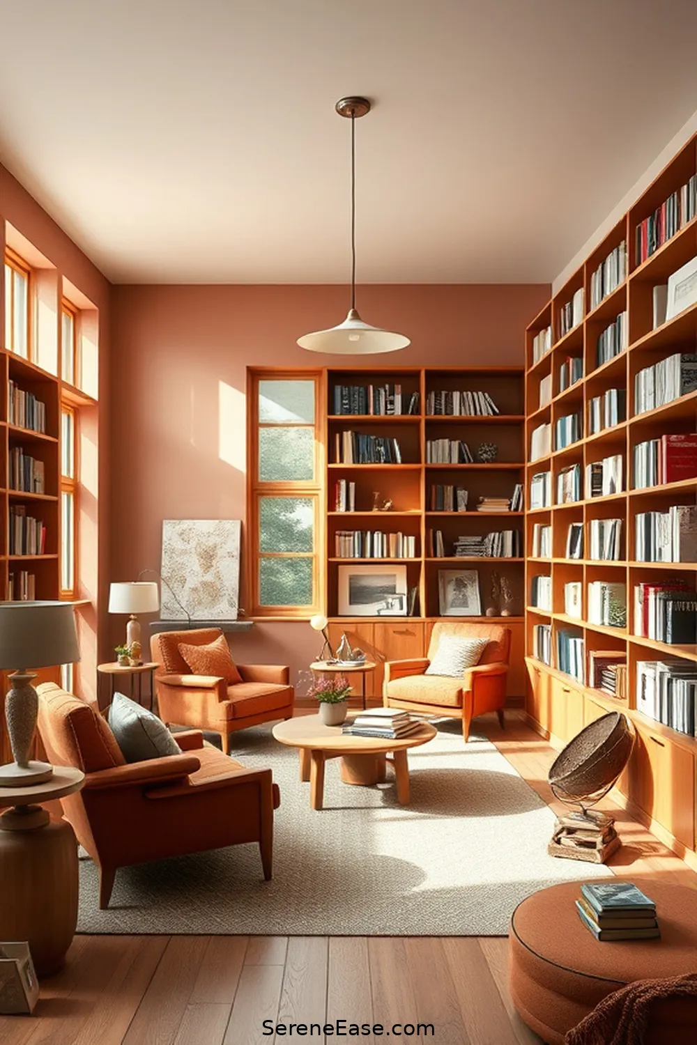 25 Ways to Incorporate Earth Tones in Scandinavian Style Libraries 17 Utilize Clay or Terracotta Accents for 25 Ways to Incorporate Earth Tones in Scandinavian Style Libraries