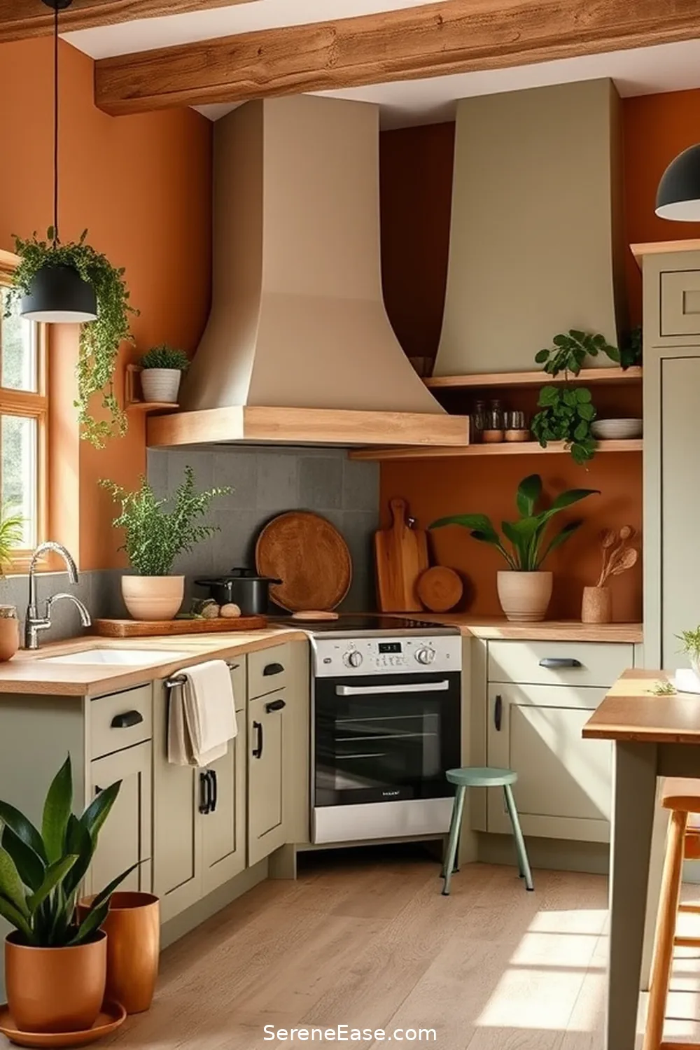 25 Ways to Incorporate Earth Tones in Your Modern Farmhouse Style Kitchen 12 Use Earthy Wall Paints for 25 Ways to Incorporate Earth Tones in Your Modern Farmhouse Style Kitchen